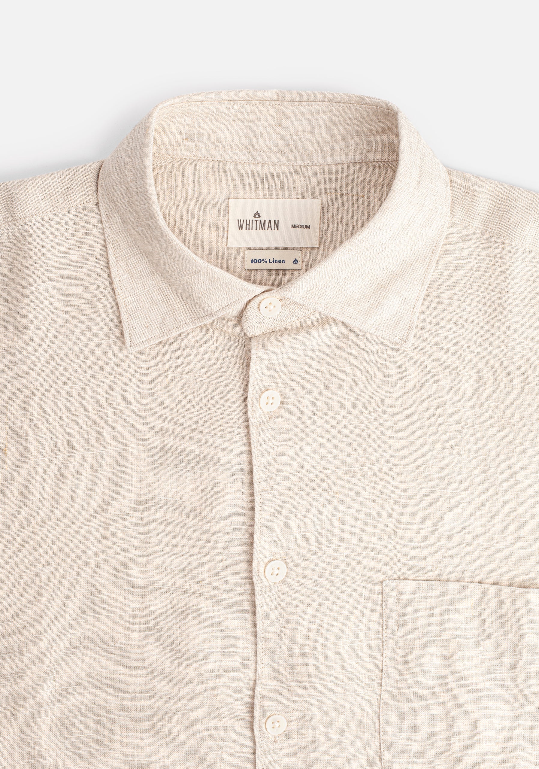 Camisa H Boxy Lino Avena
