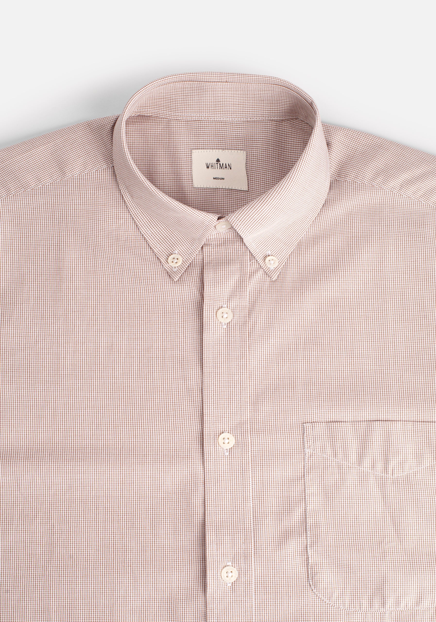 Camisa H CBD Cuadros Peq. Café Claro