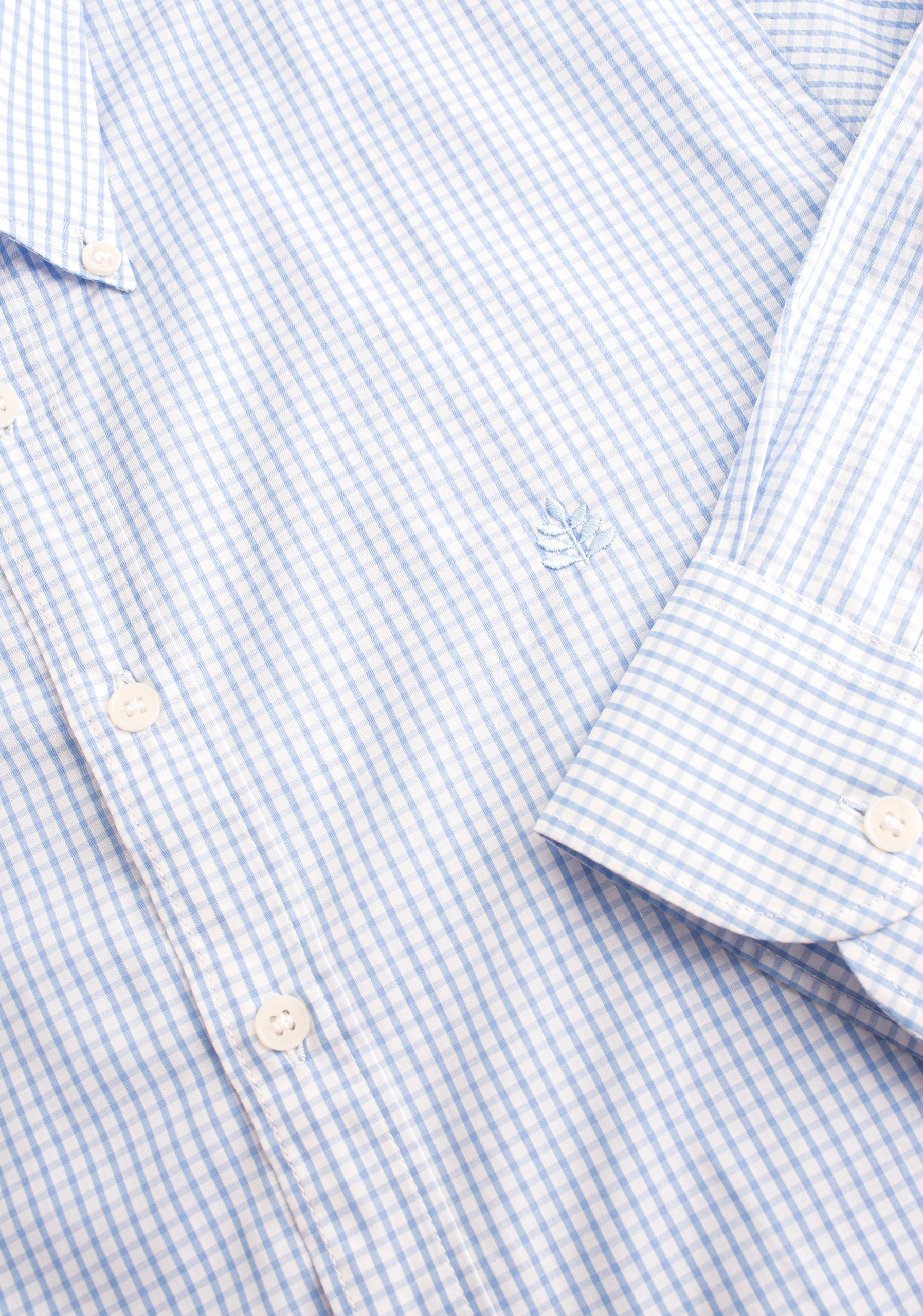 Camisa H CBD Cuadros GRD L-Atn Azul Claro