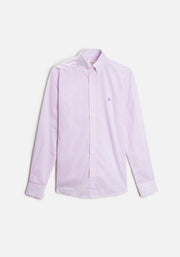 Camisa H CBD Cuadros Peq. L-Atn Morado Claro