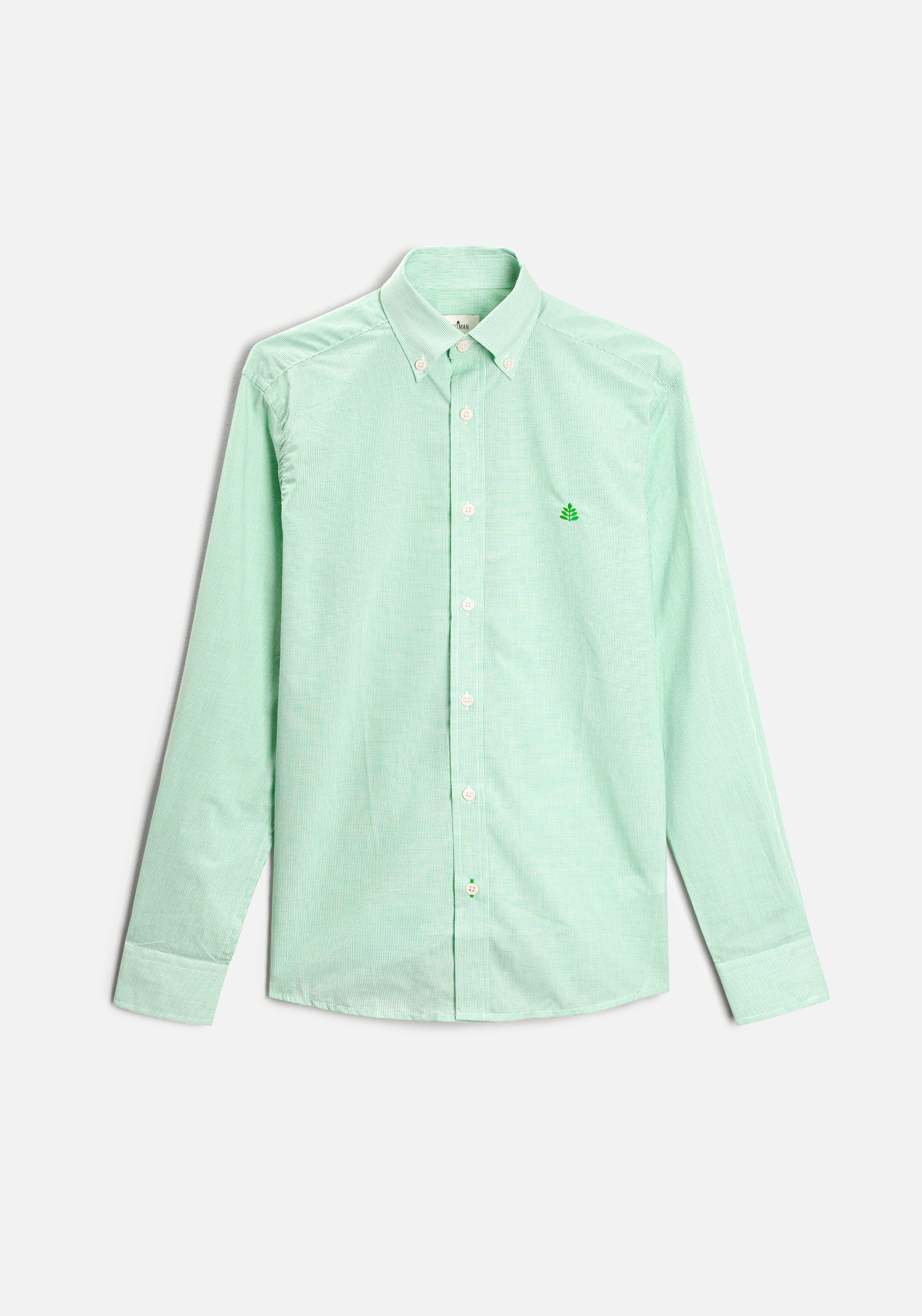 Camisa CBD Cuadros Peq. L-ATn Verde Claro