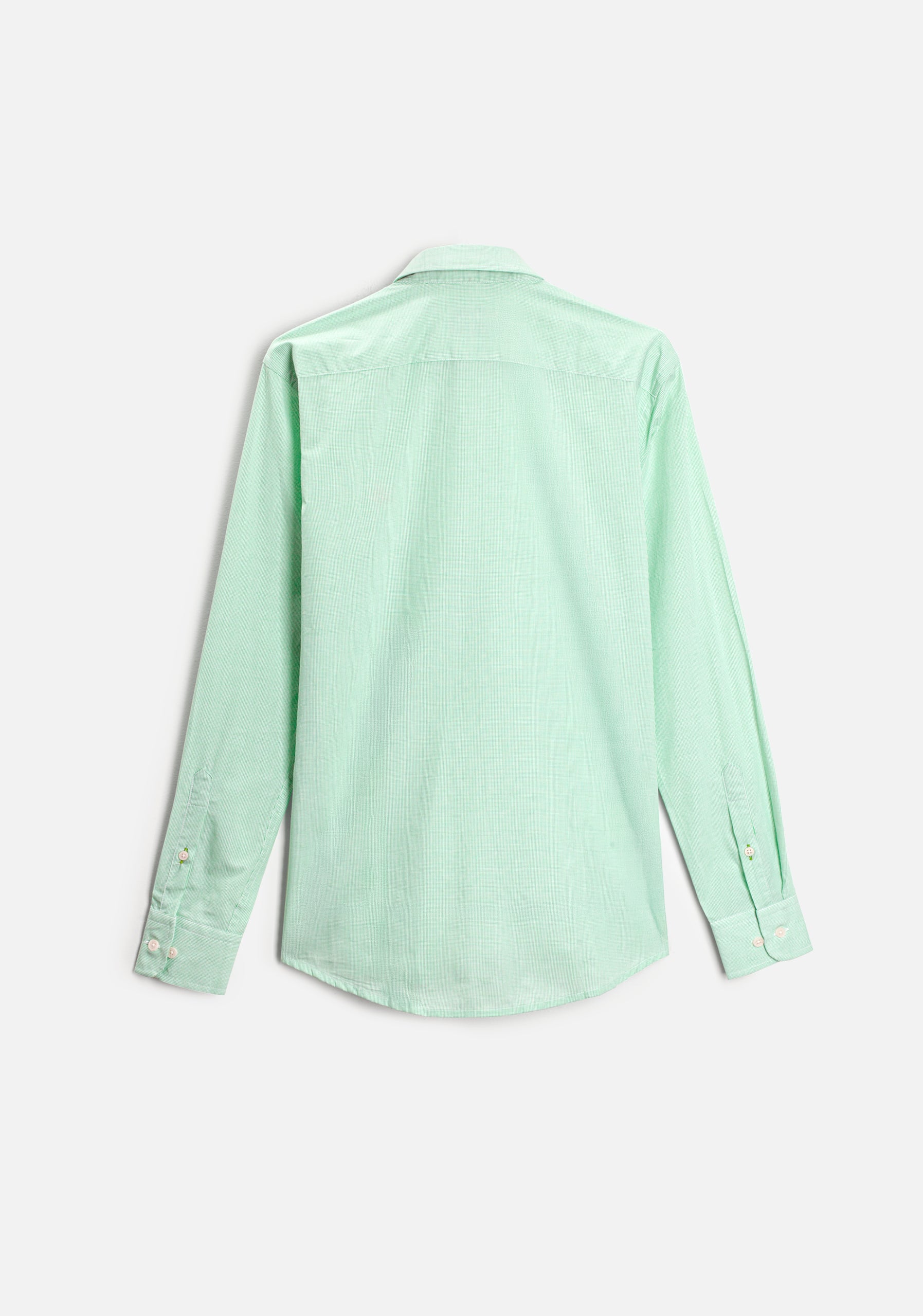 Camisa CBD Cuadros Peq. L-ATn Verde Claro