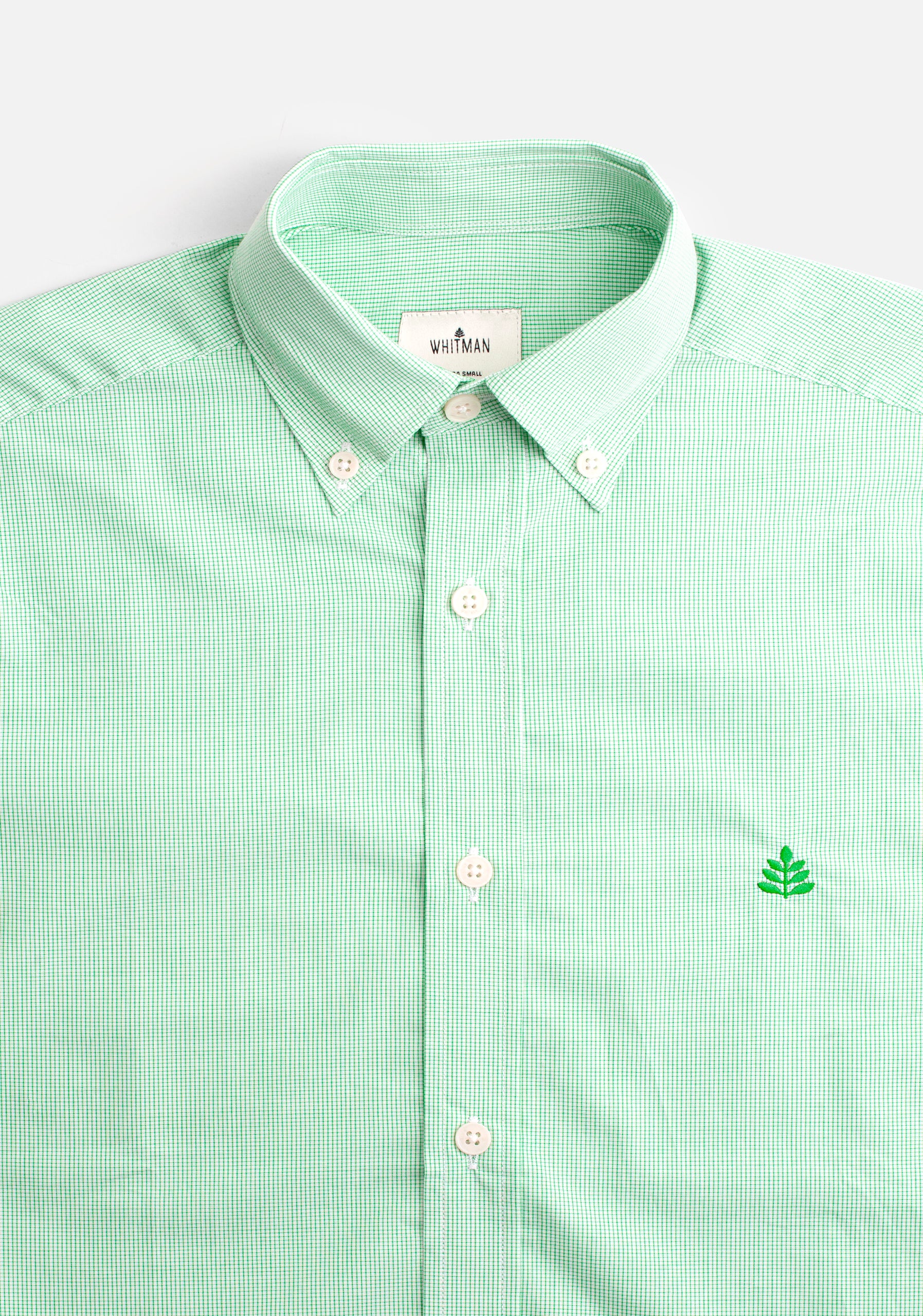 Camisa CBD Cuadros Peq. L-ATn Verde Claro