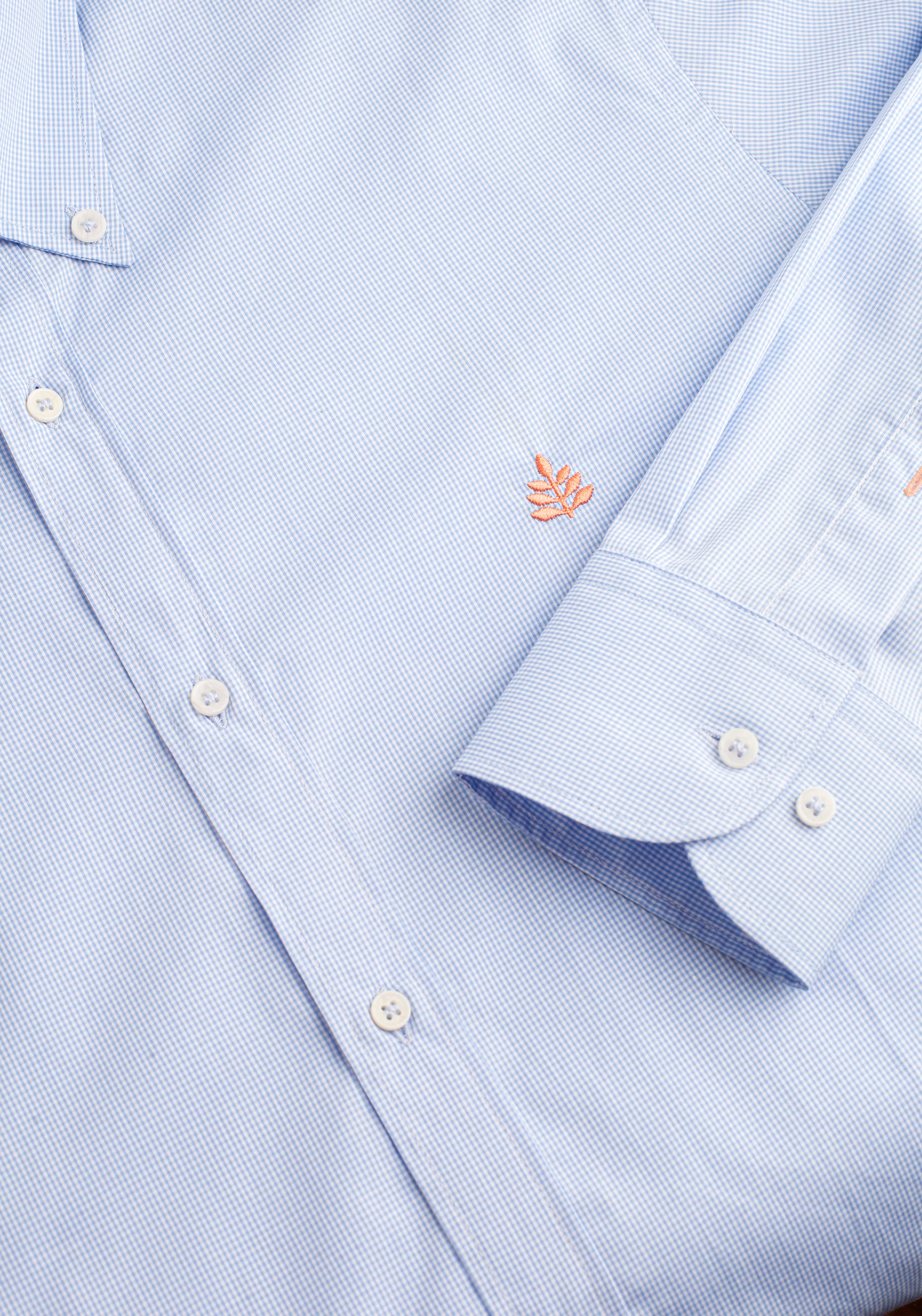 Camisa H CBD Cuadros L-Sal Azul Medio