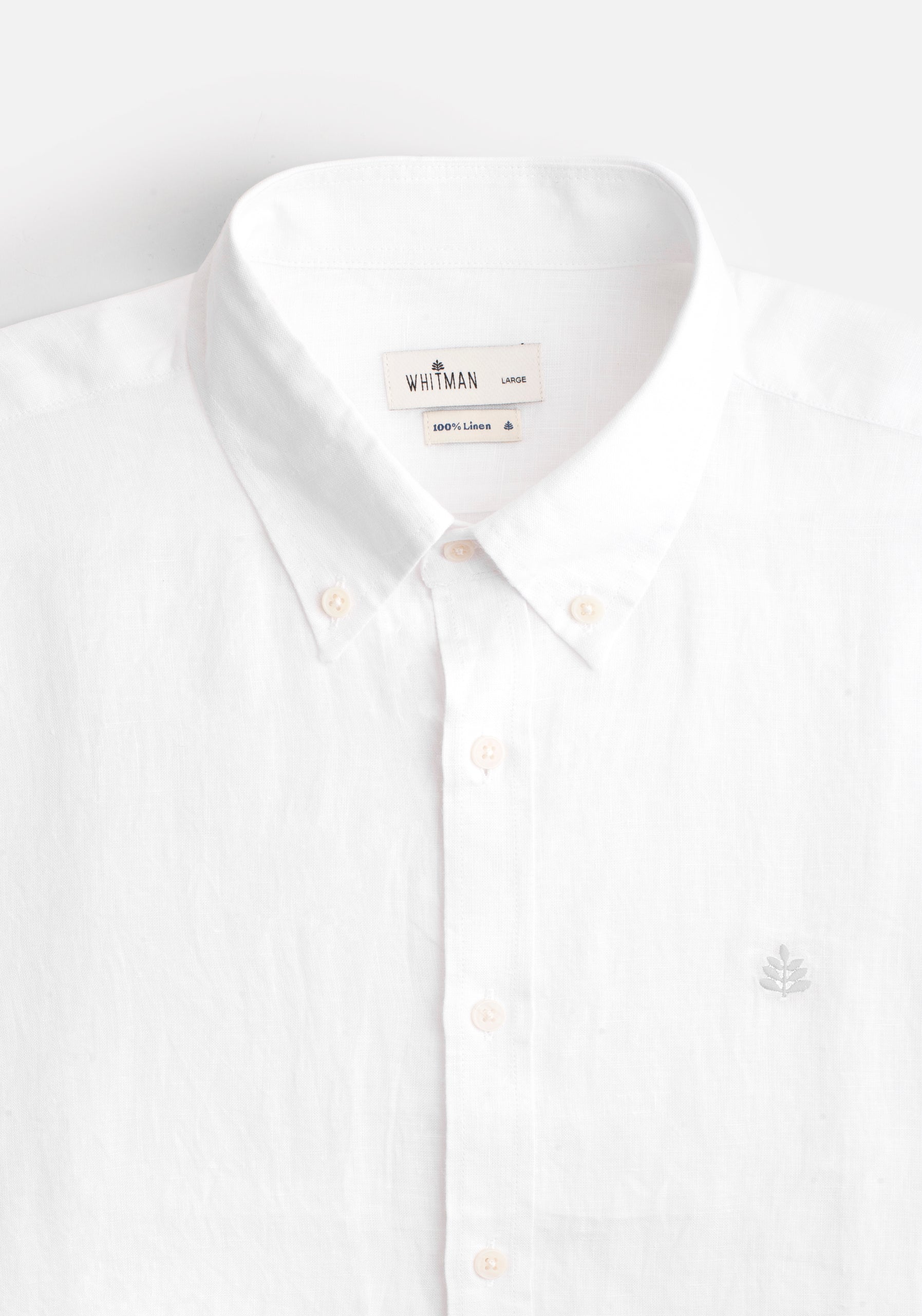 Camisa H CBD Lino L-Atn Blanco
