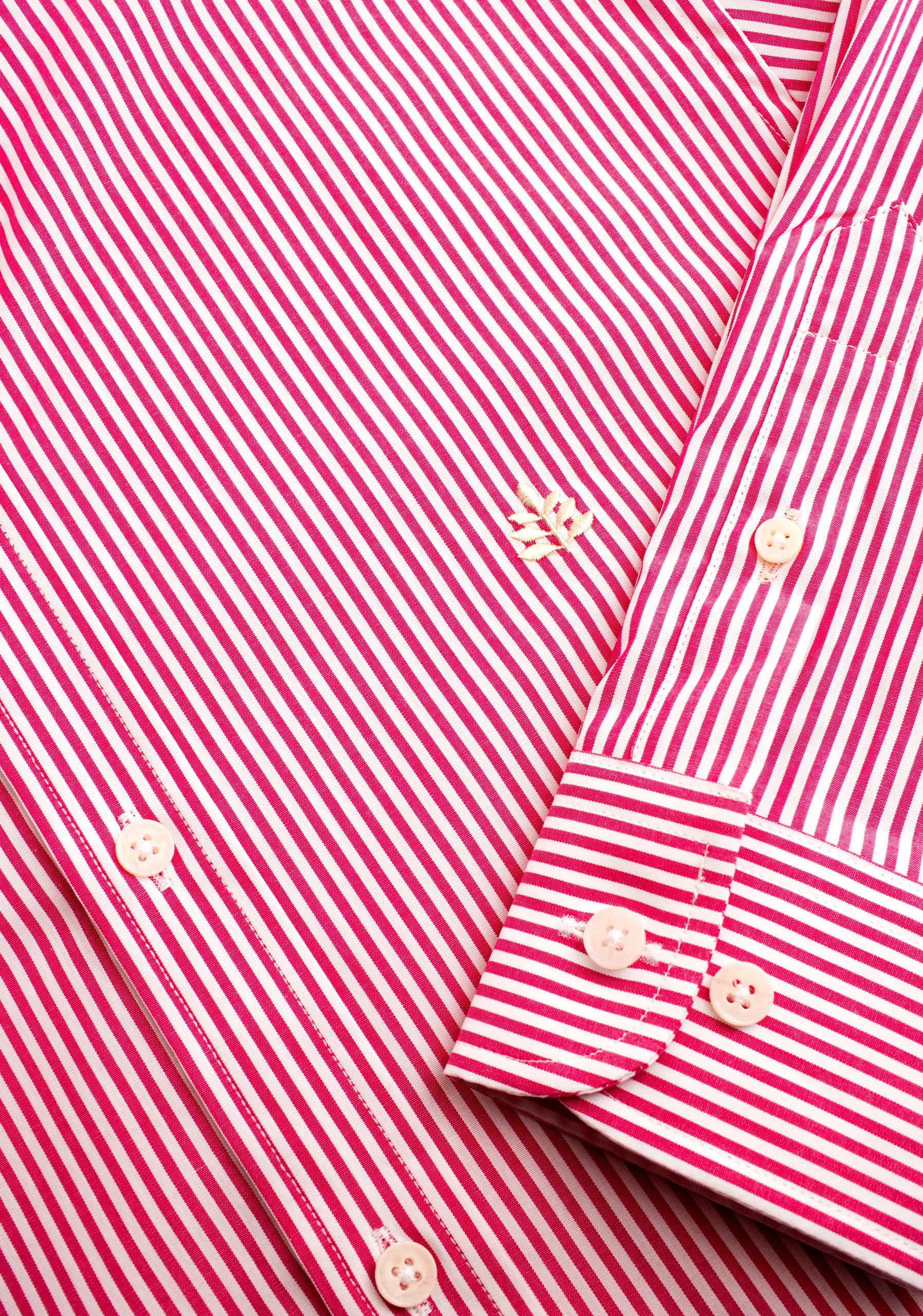 Camisa H CBD Rayas Med L-Hue Fucsia