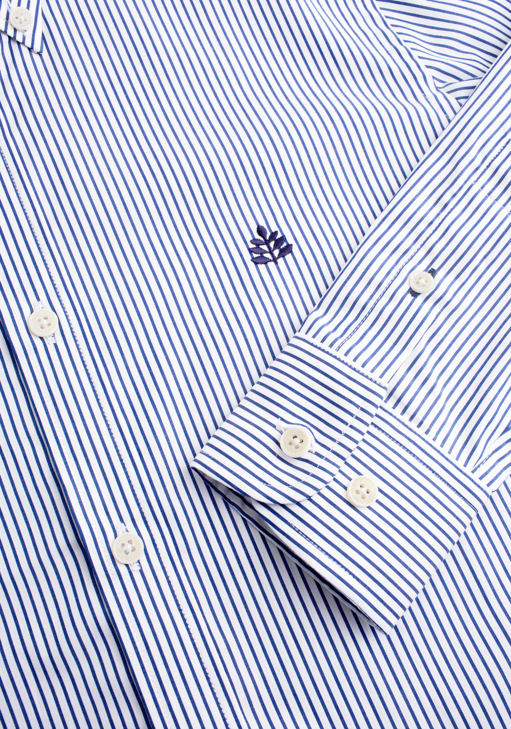 Camisa H CBD Rayas Med. L-Atn Azul Osc.