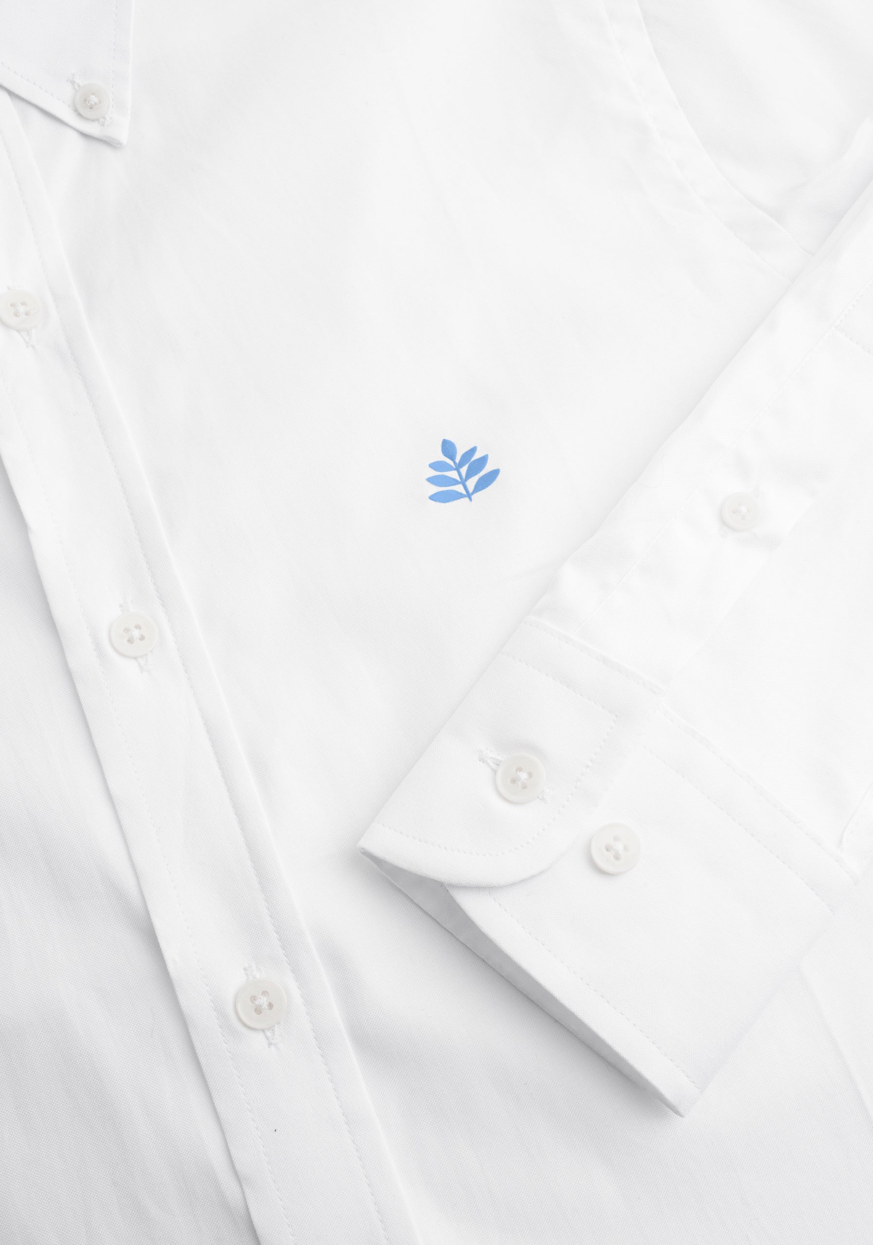 Camisa H CBD Unicolor L-Azu Blanco