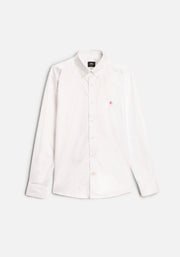 Camisa H CBD Unicolor L-Fucsia Blanco