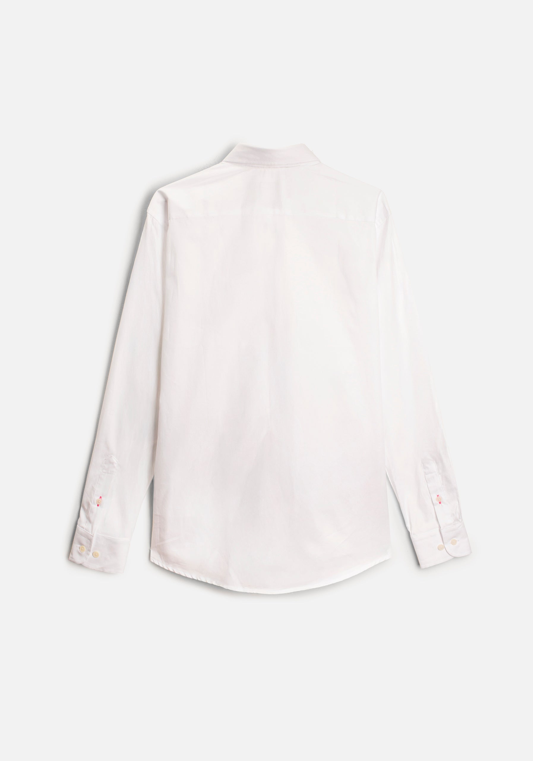 Camisa H CBD Unicolor L-Fucsia Blanco