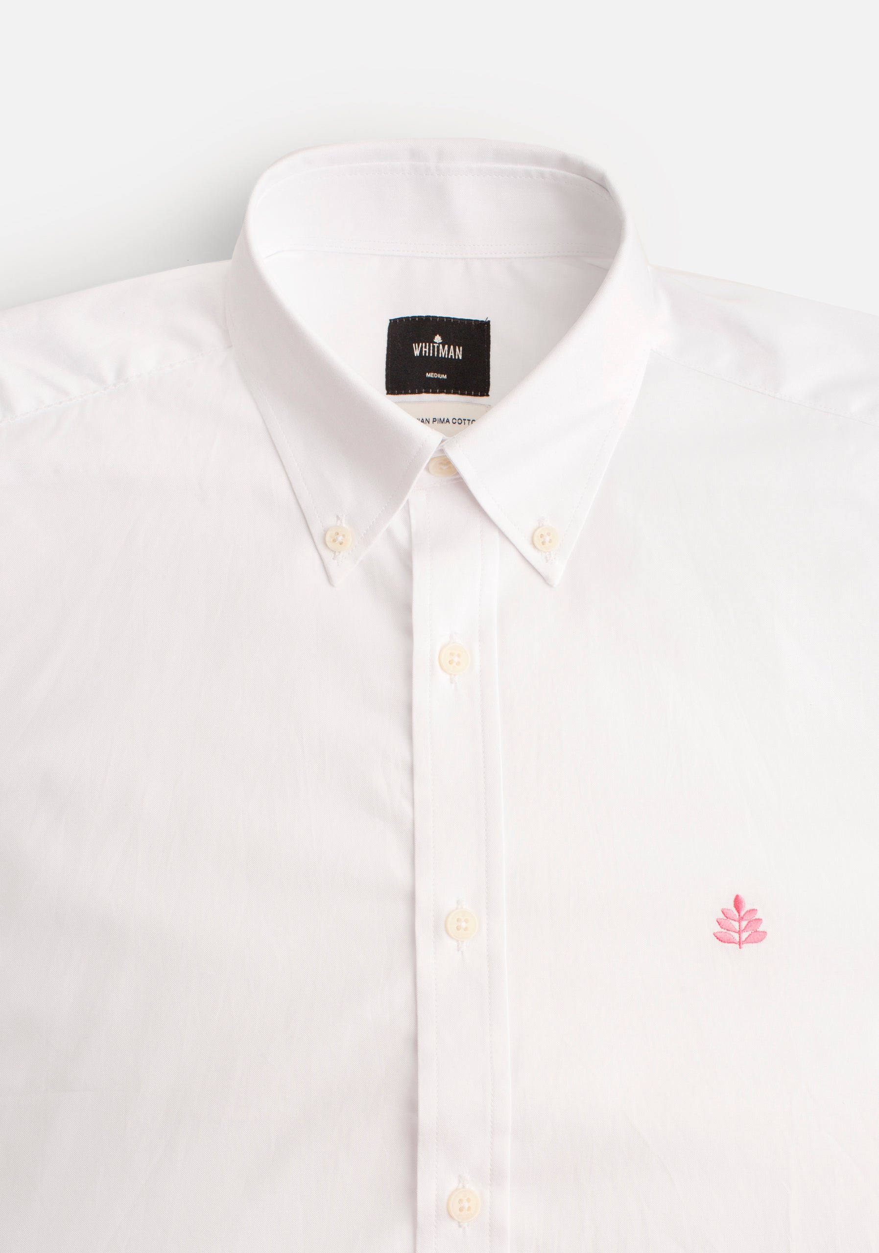 Camisa H CBD Unicolor L-Fucsia Blanco