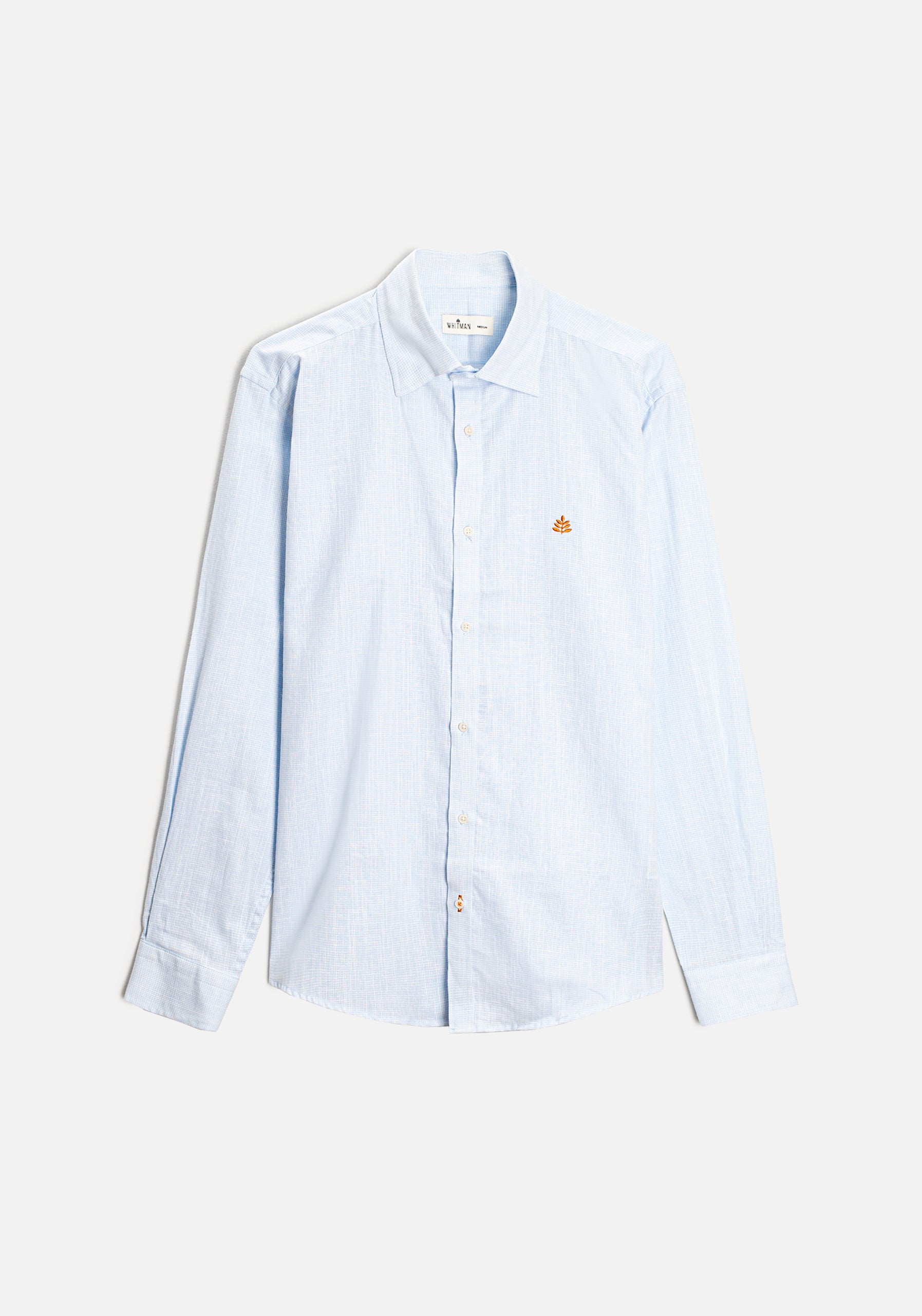 Camisa H CI Cuadros L-Ter Azul Claro