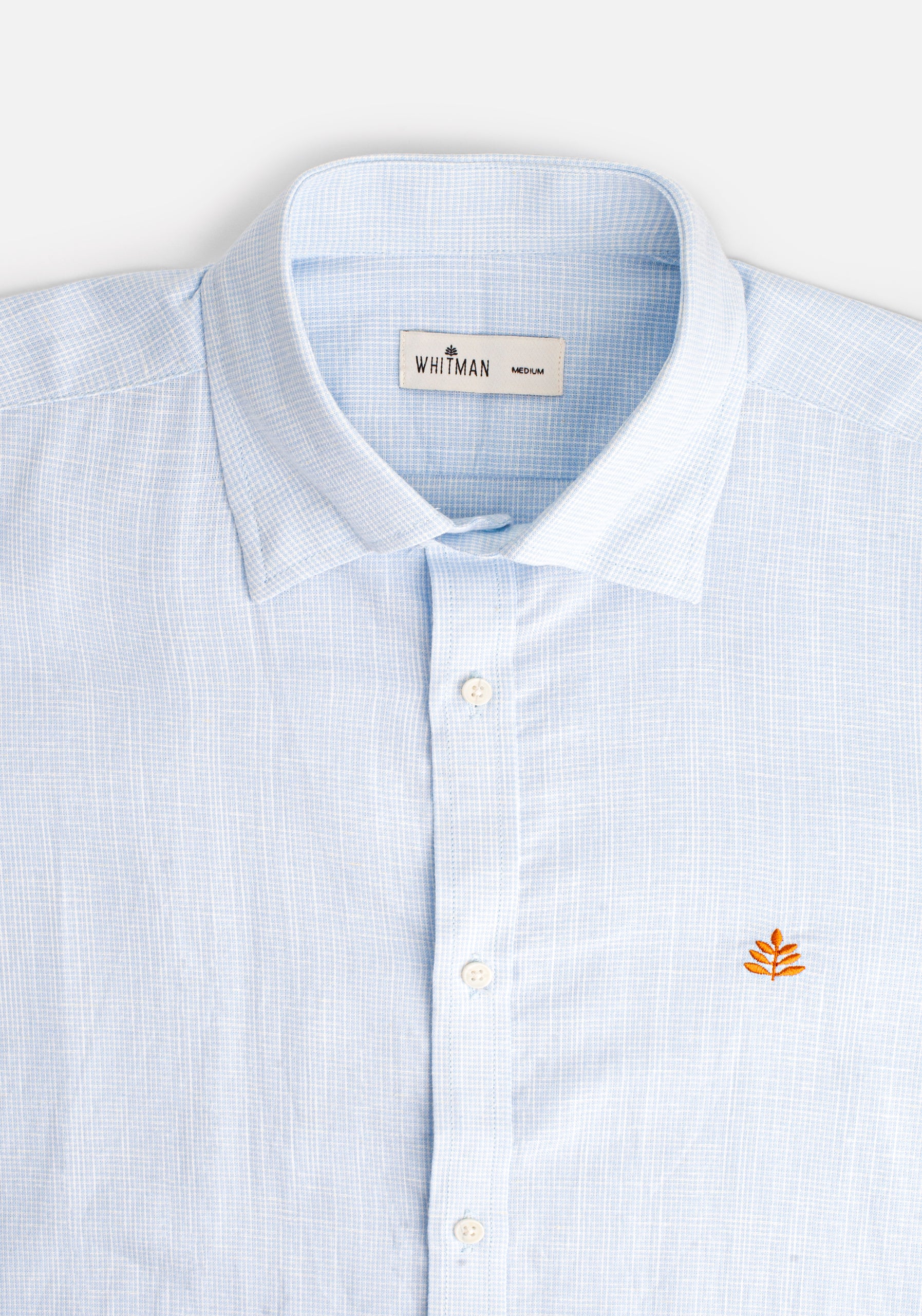 Camisa H CI Cuadros L-Ter Azul Claro