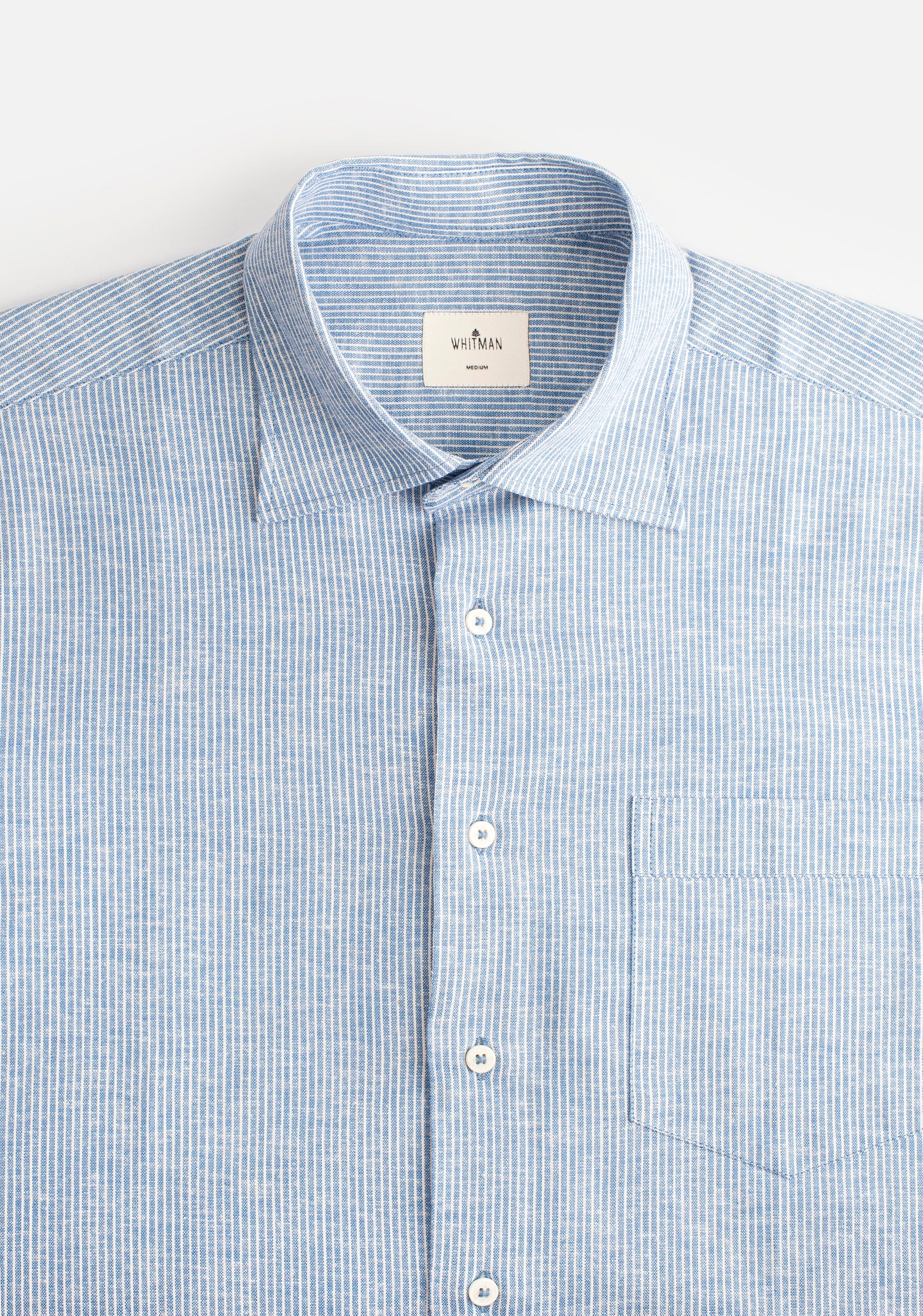 Camisa H CI Jamaica Rayas Delg Azul Medio