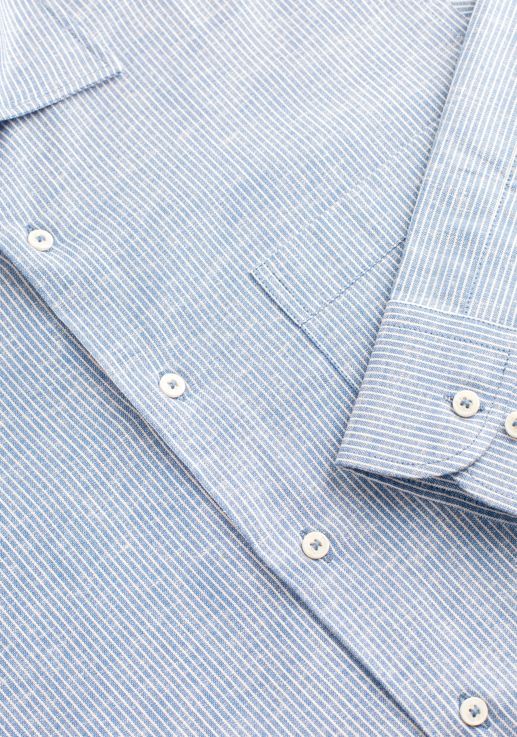 Camisa H CI Jamaica Rayas Delg Azul Medio