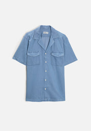 Camisa H Cubana Indigo Azul Med MC