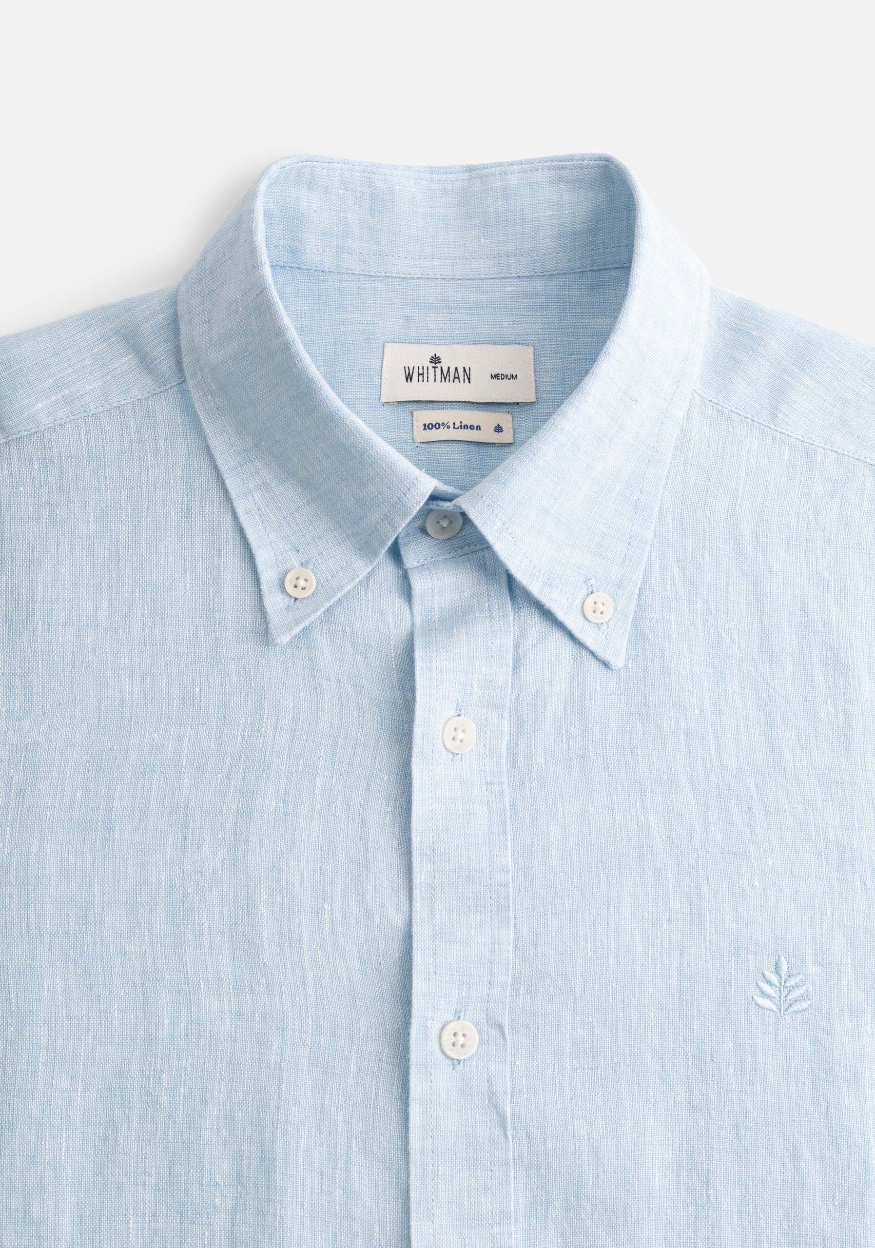 Camisa Lino CBD Azul Celeste L-Atn