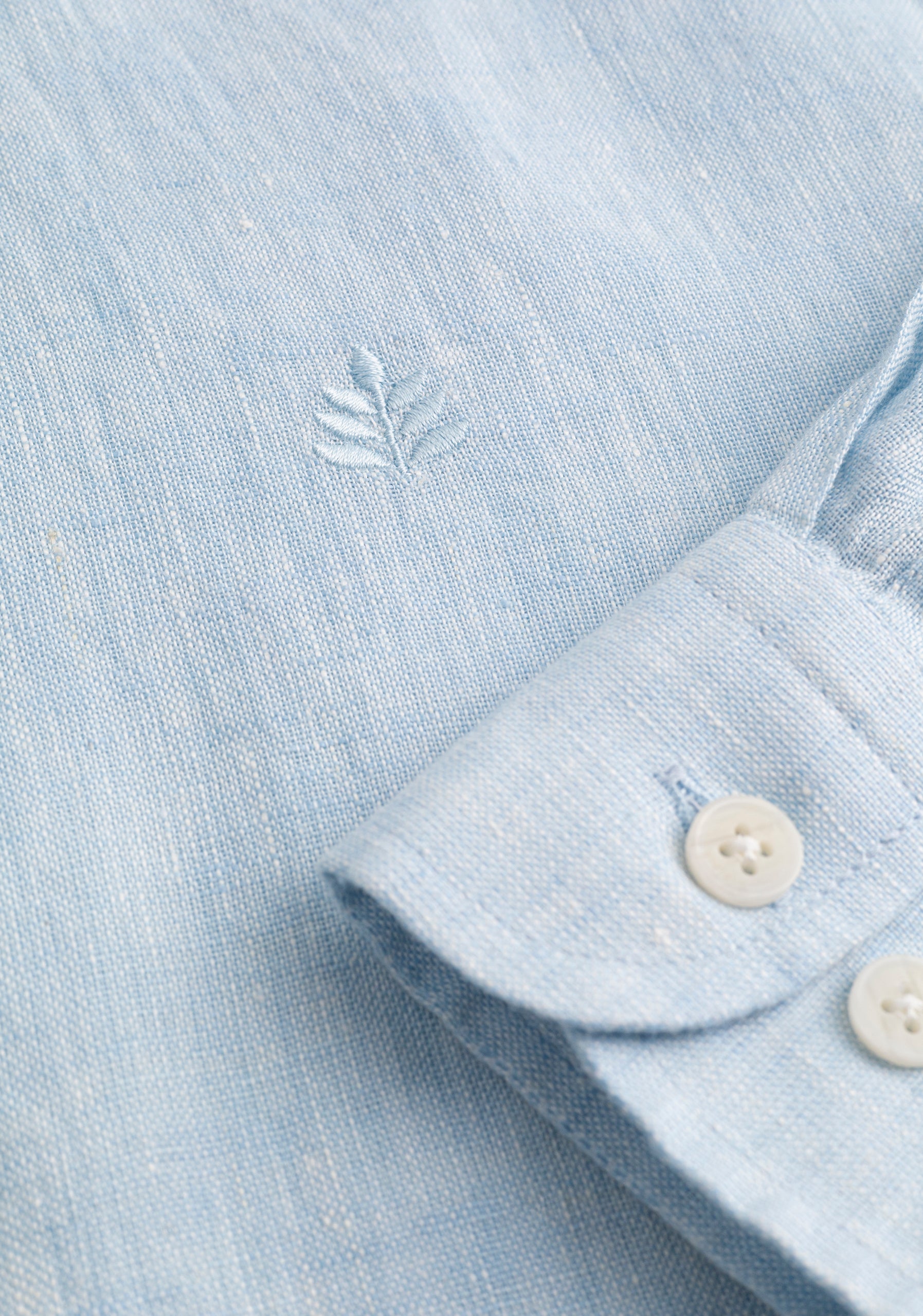 Camisa Lino CBD Azul Celeste L-Atn