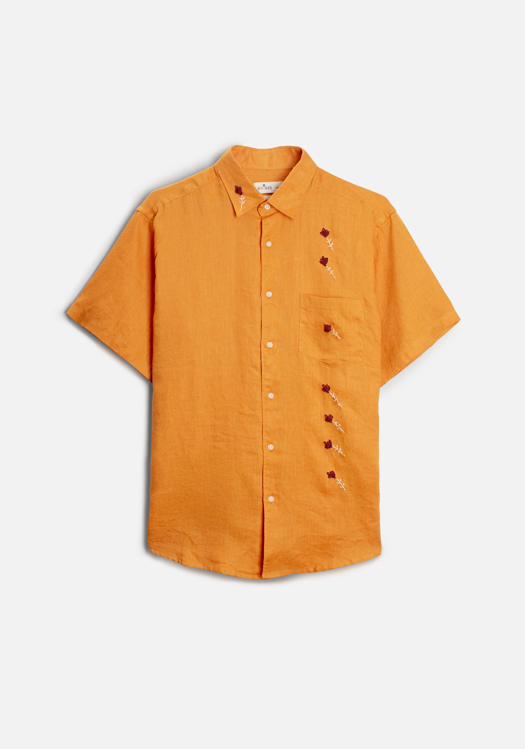 Camisa H Harlem Lino APL Bord. Ocre