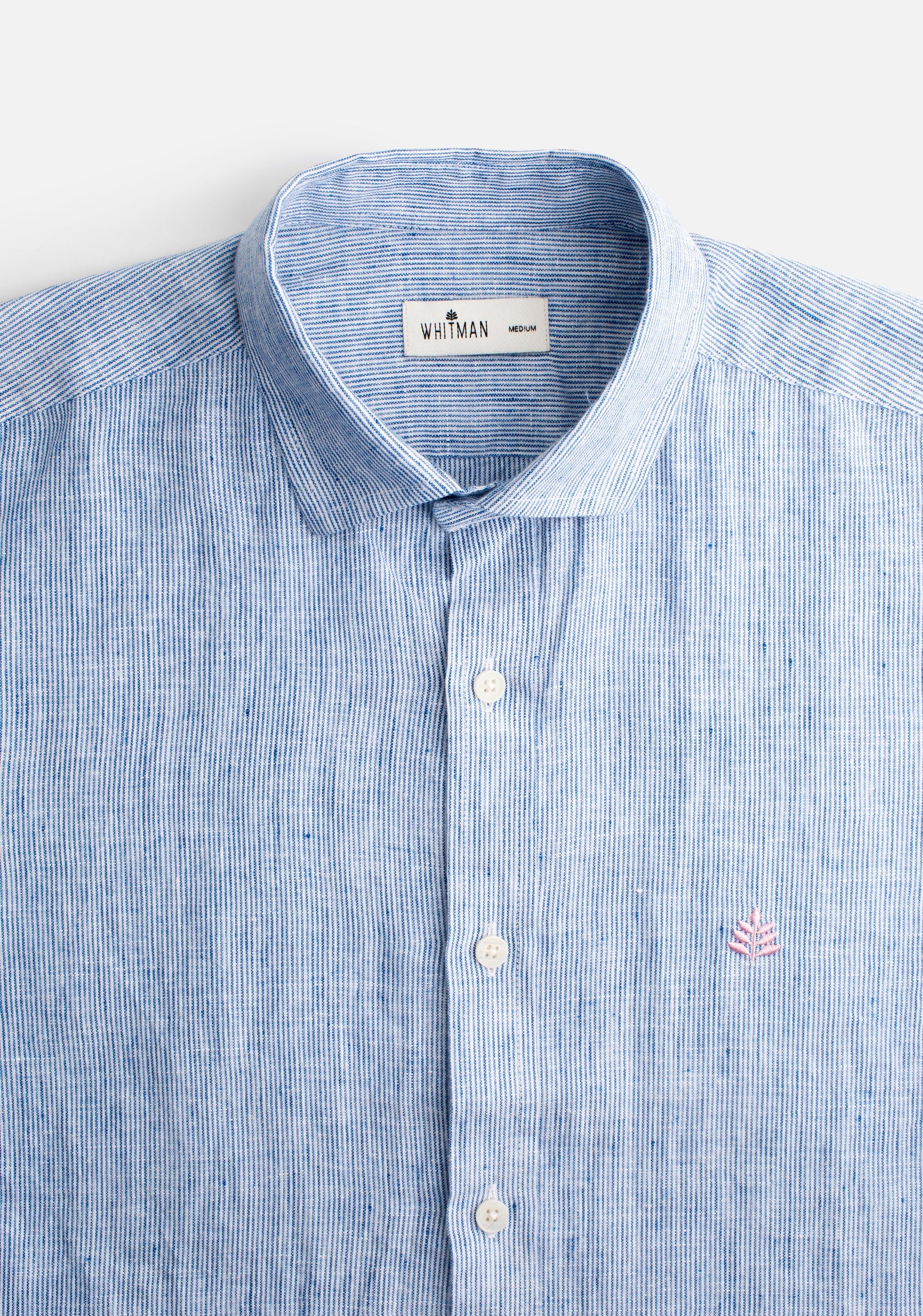 Camisa Lino CF Rayas Del Azul Osc Blanco L-Fuc