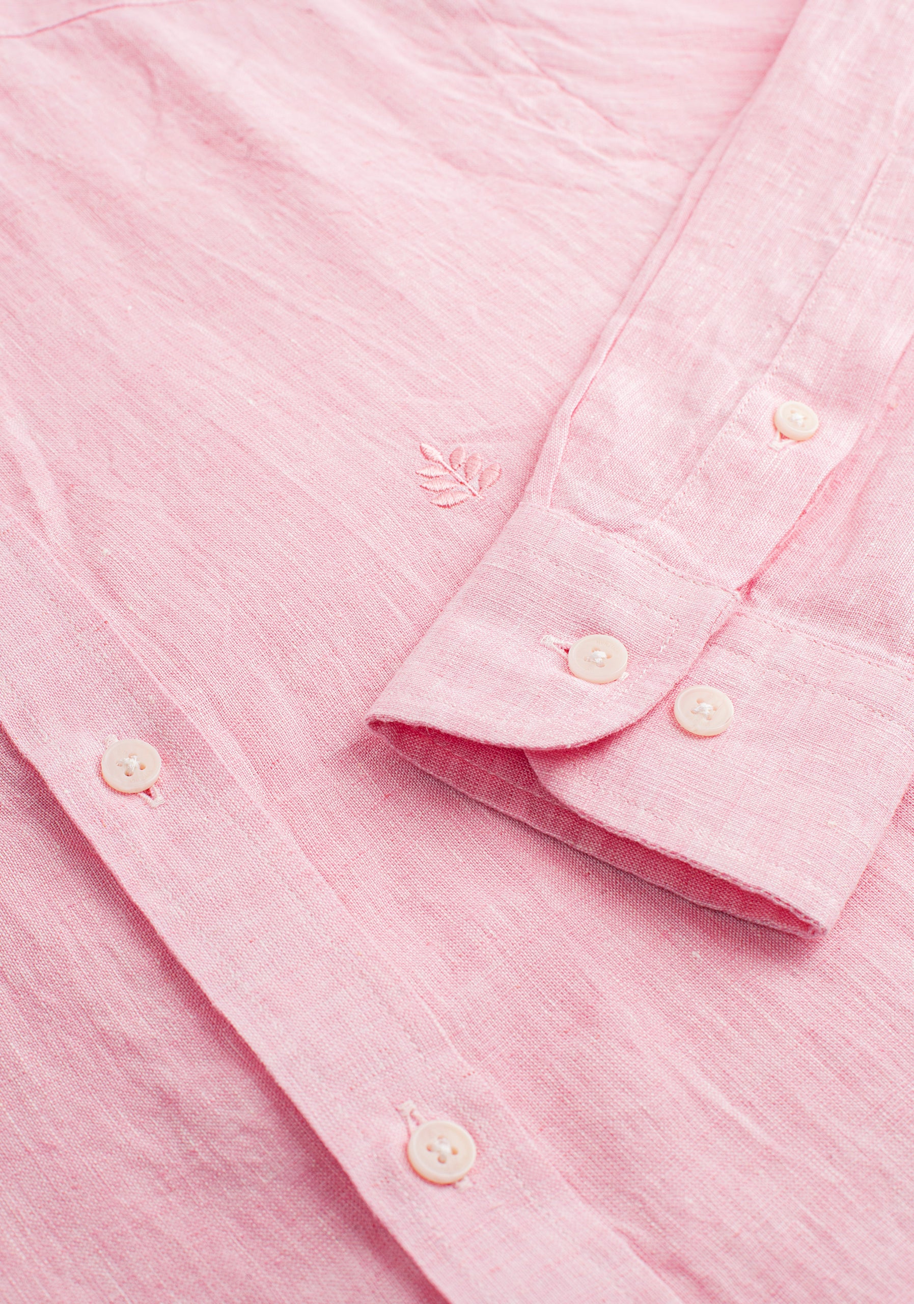 Camisa Lino Rosado L-Ant