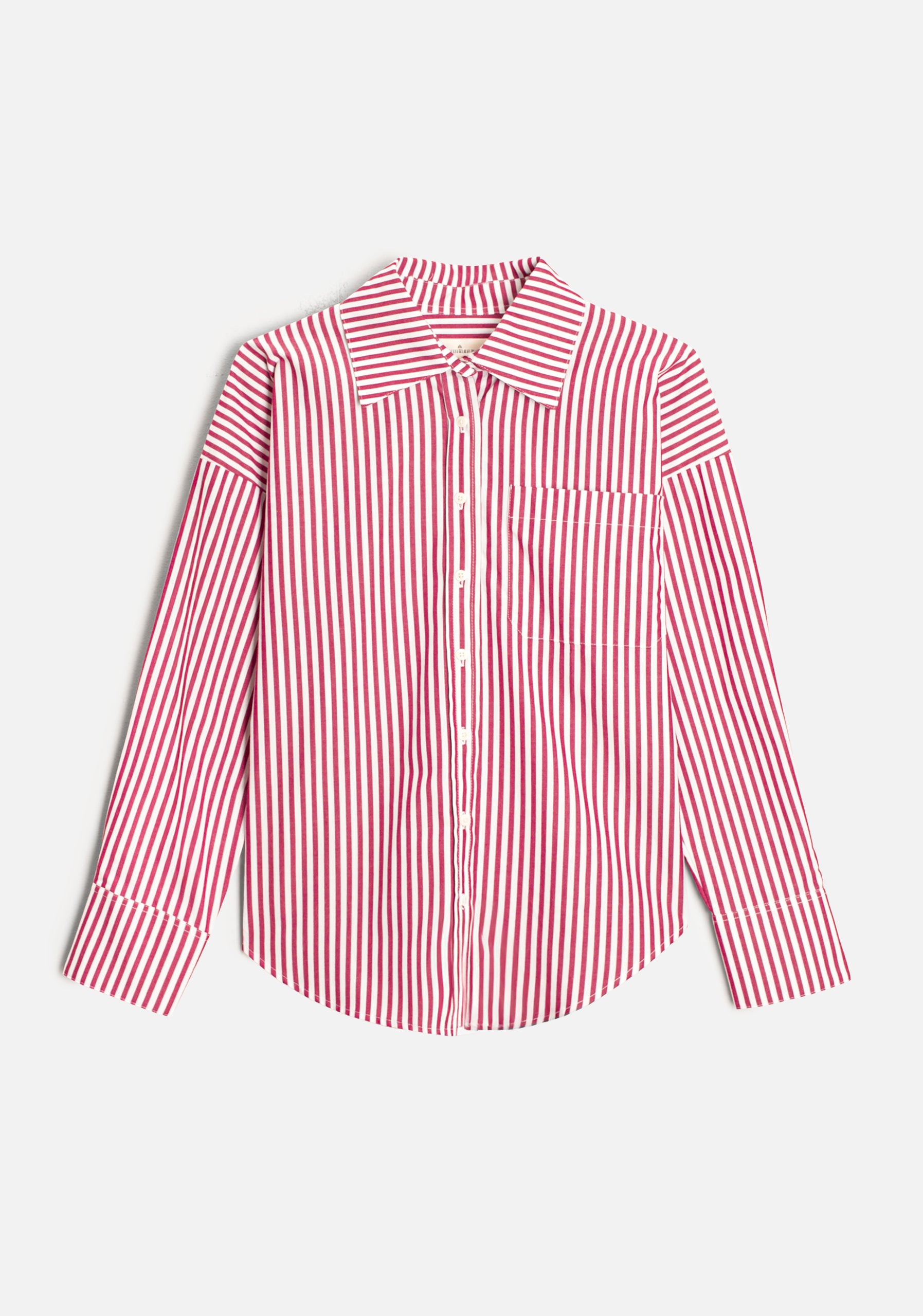 Camisa M Antonella Rayas Cereza