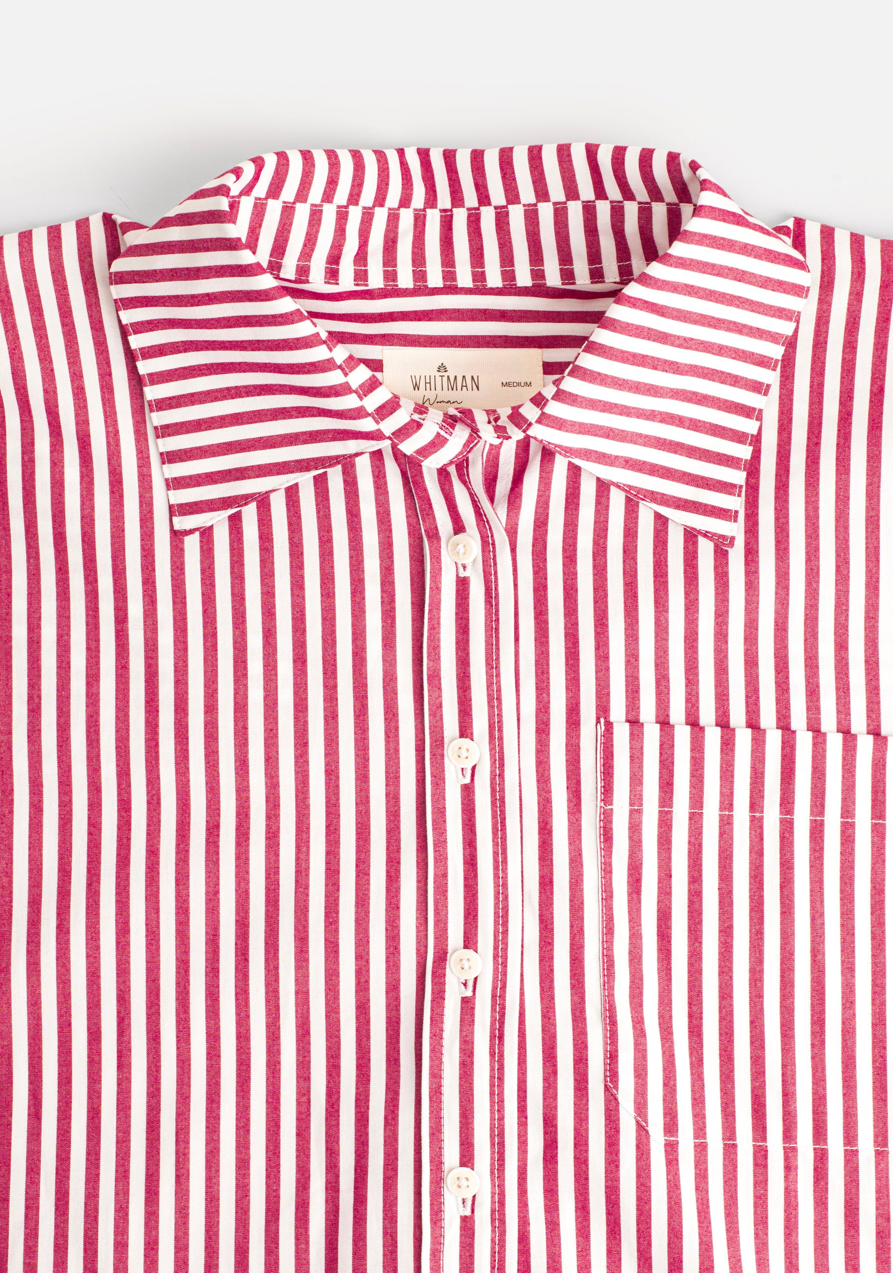 Camisa M Antonella Rayas Cereza