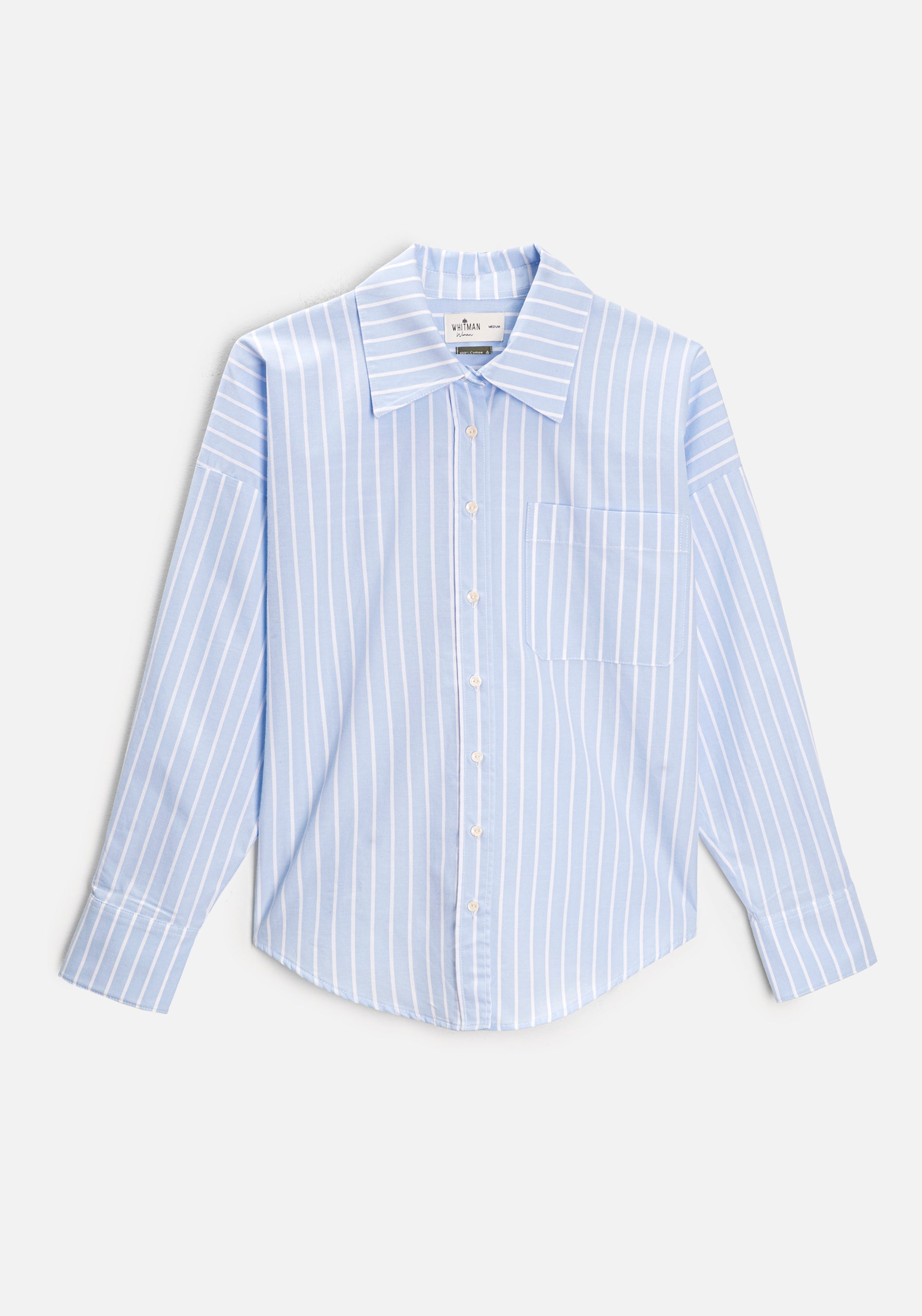 Camisa M Antonella Rayas GRD Azul Claro