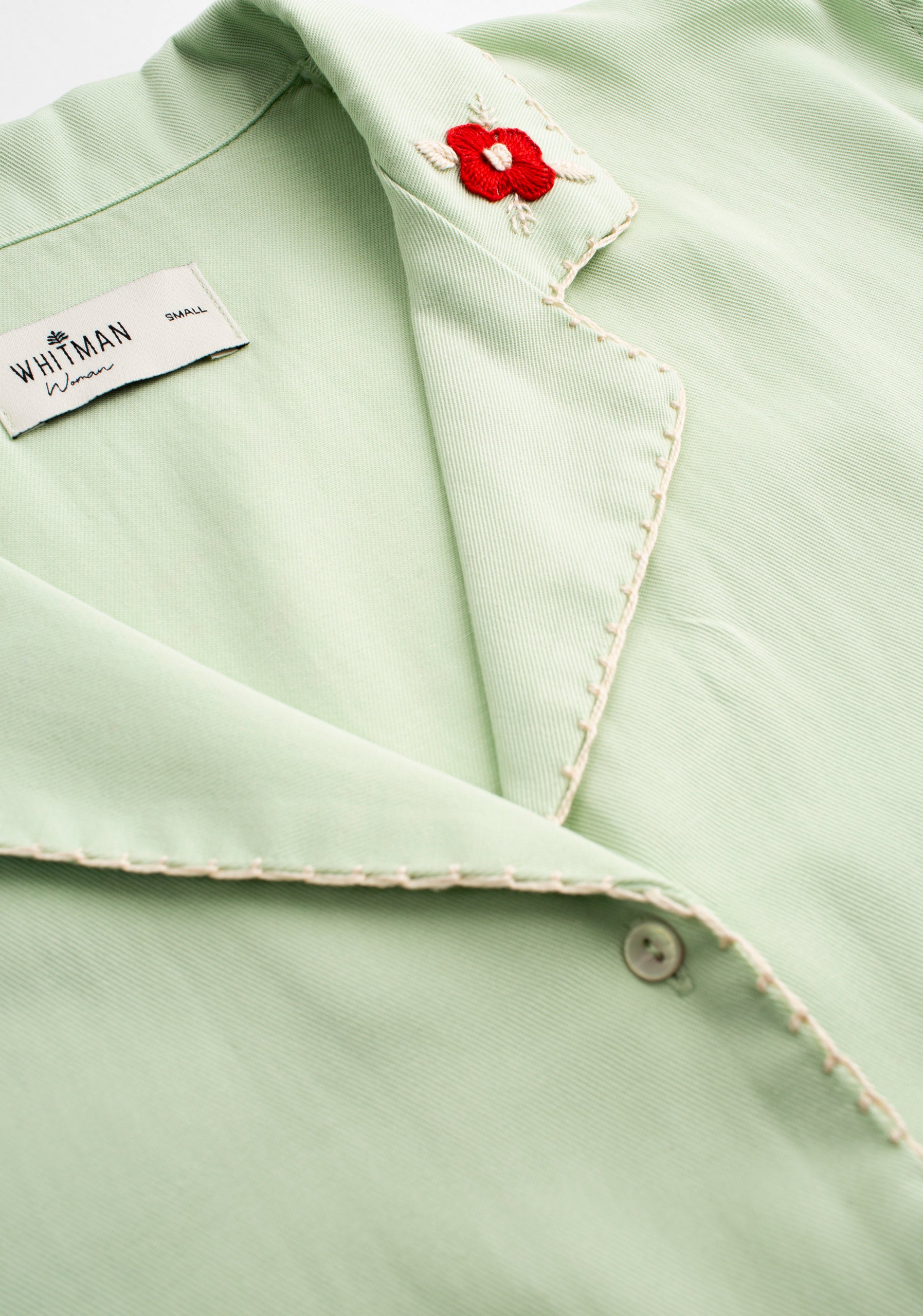 Camisa M Pavia Cubana APL. Bord. Verde Claro