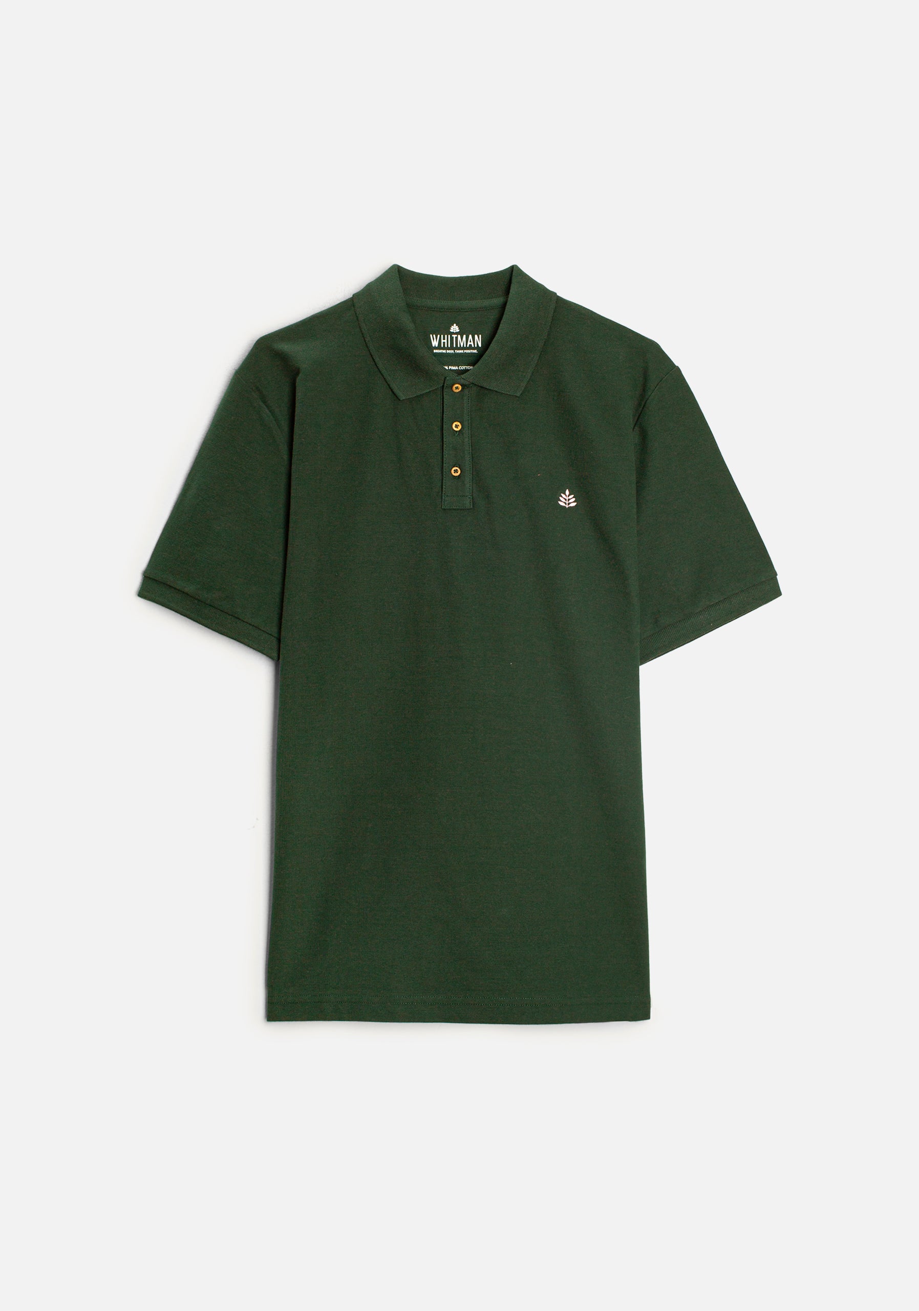 Playera Polo H Unicolor L-Ros Verde Osc.