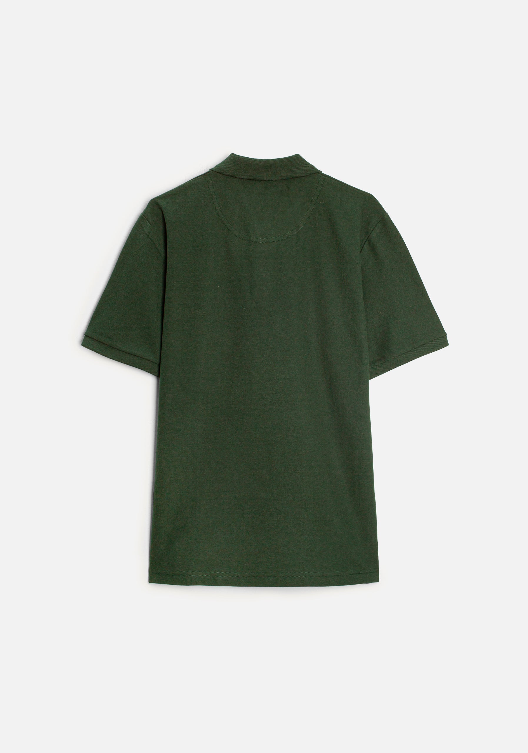 Playera Polo H Unicolor L-Ros Verde Osc.