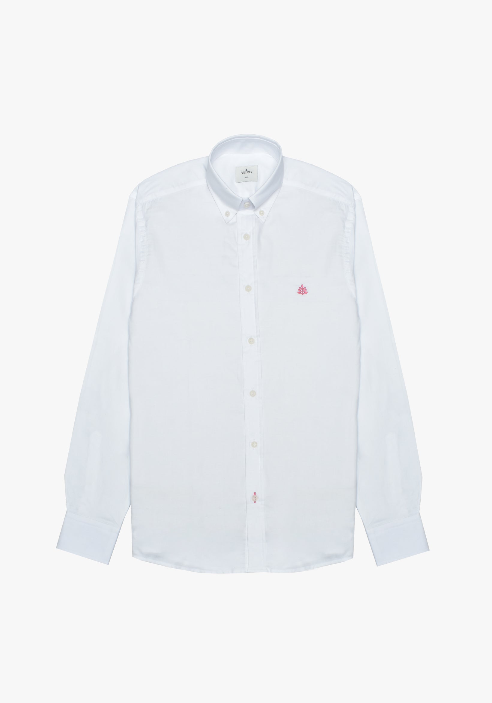 Camisa Whitman Blanca Cuello Button Down L-Ros