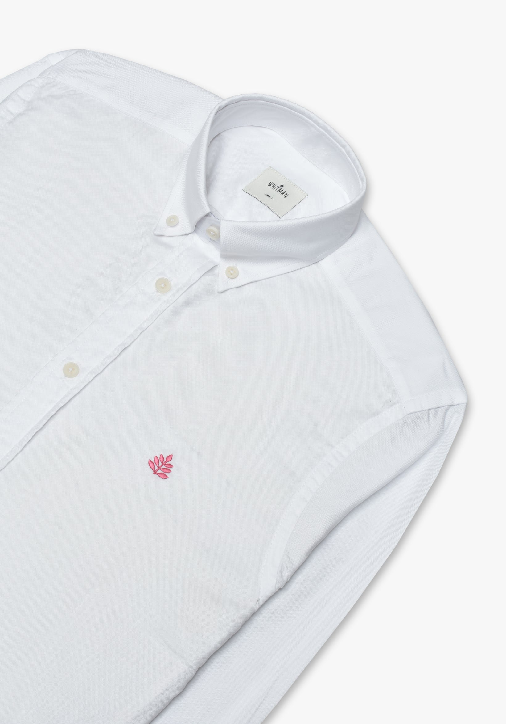 Camisa Whitman Blanca Cuello Button Down L-Ros