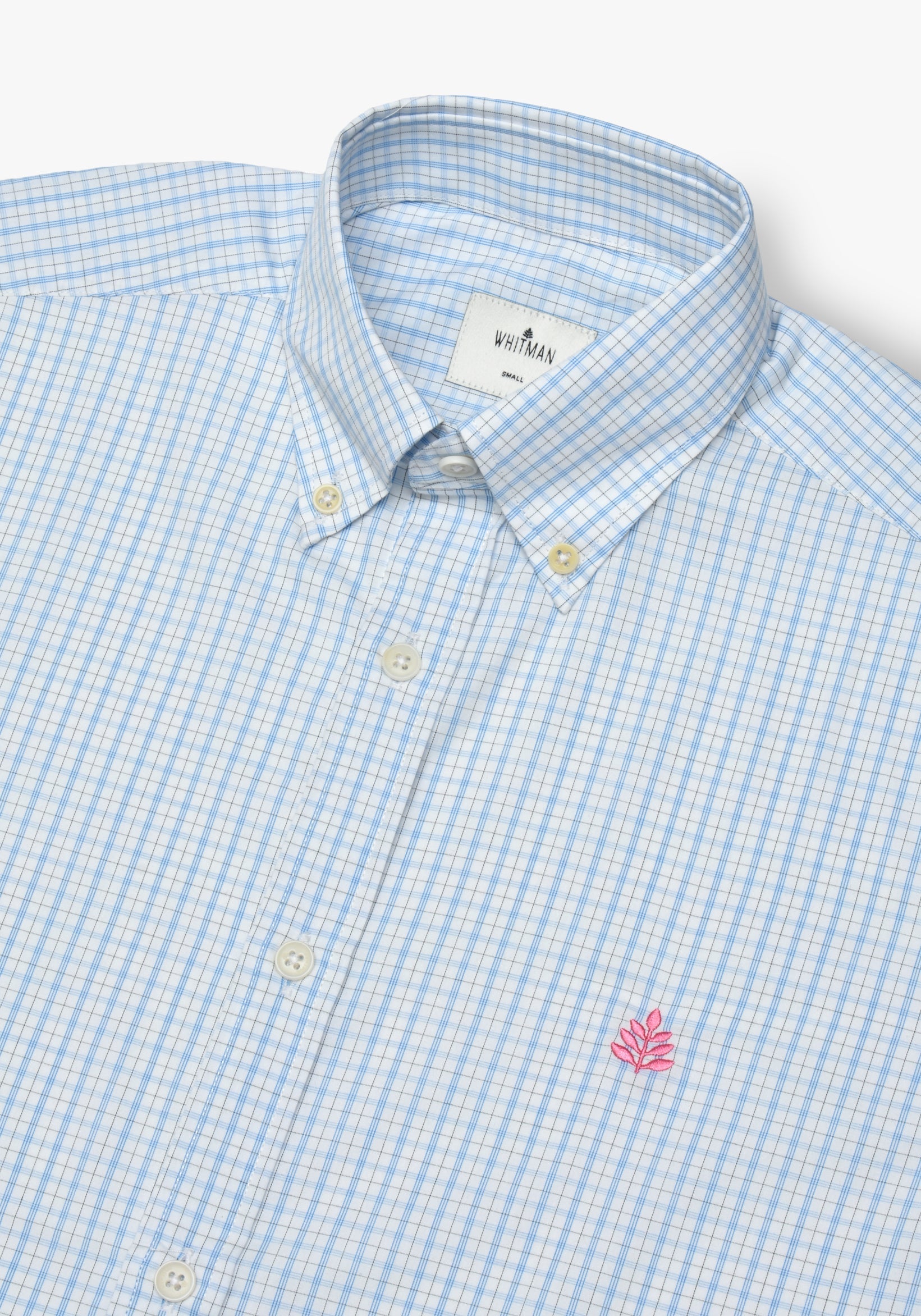 Camisa Whitman Cuadros Comb. Azul - Blanco Cbd