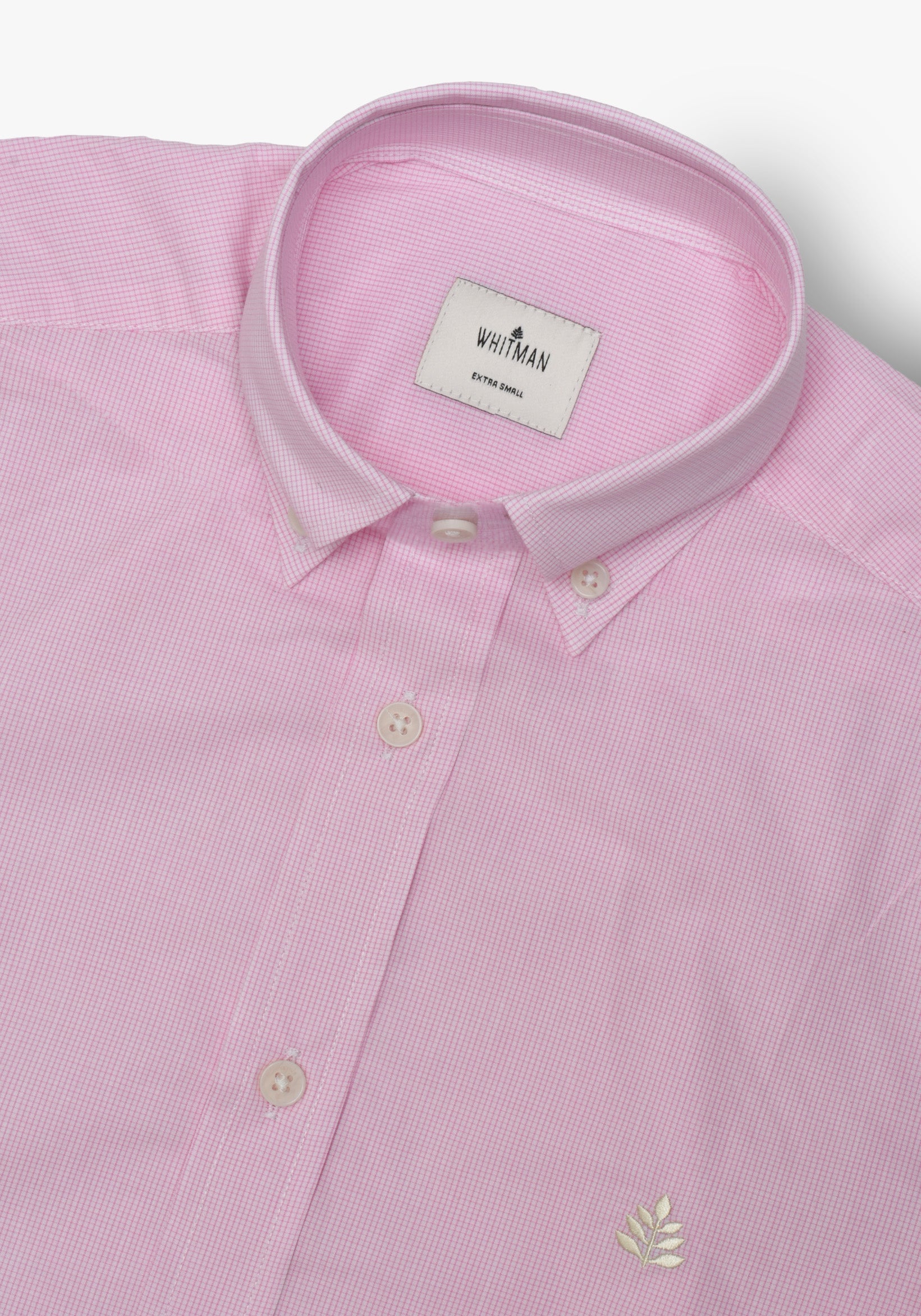 Camisa Whitman Cuadros Peq. Rosado - Blanco