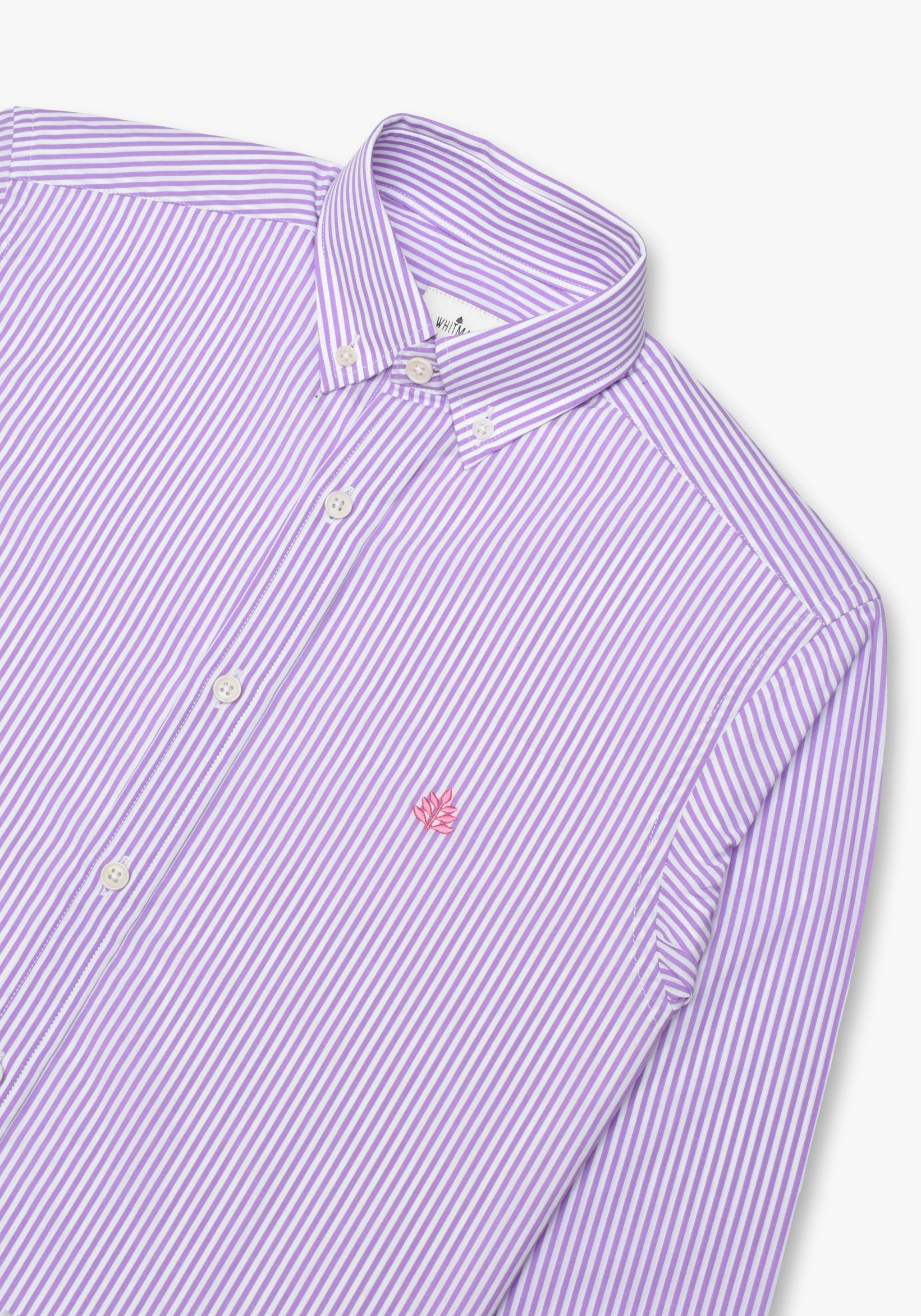 Camisa Whitman Líneas Morado - Blanco Cbd