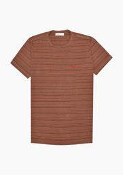 Playera Billie Lineas Del. Terracota Verde - Negro