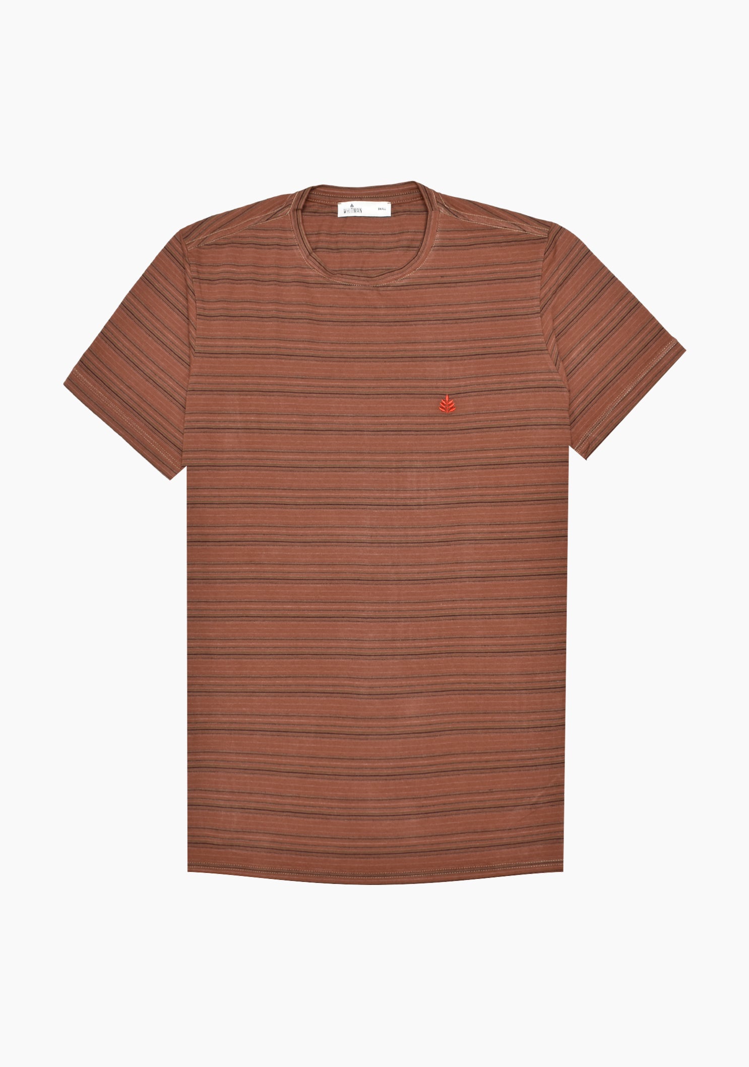 Playera Billie Lineas Del. Terracota Verde - Negro