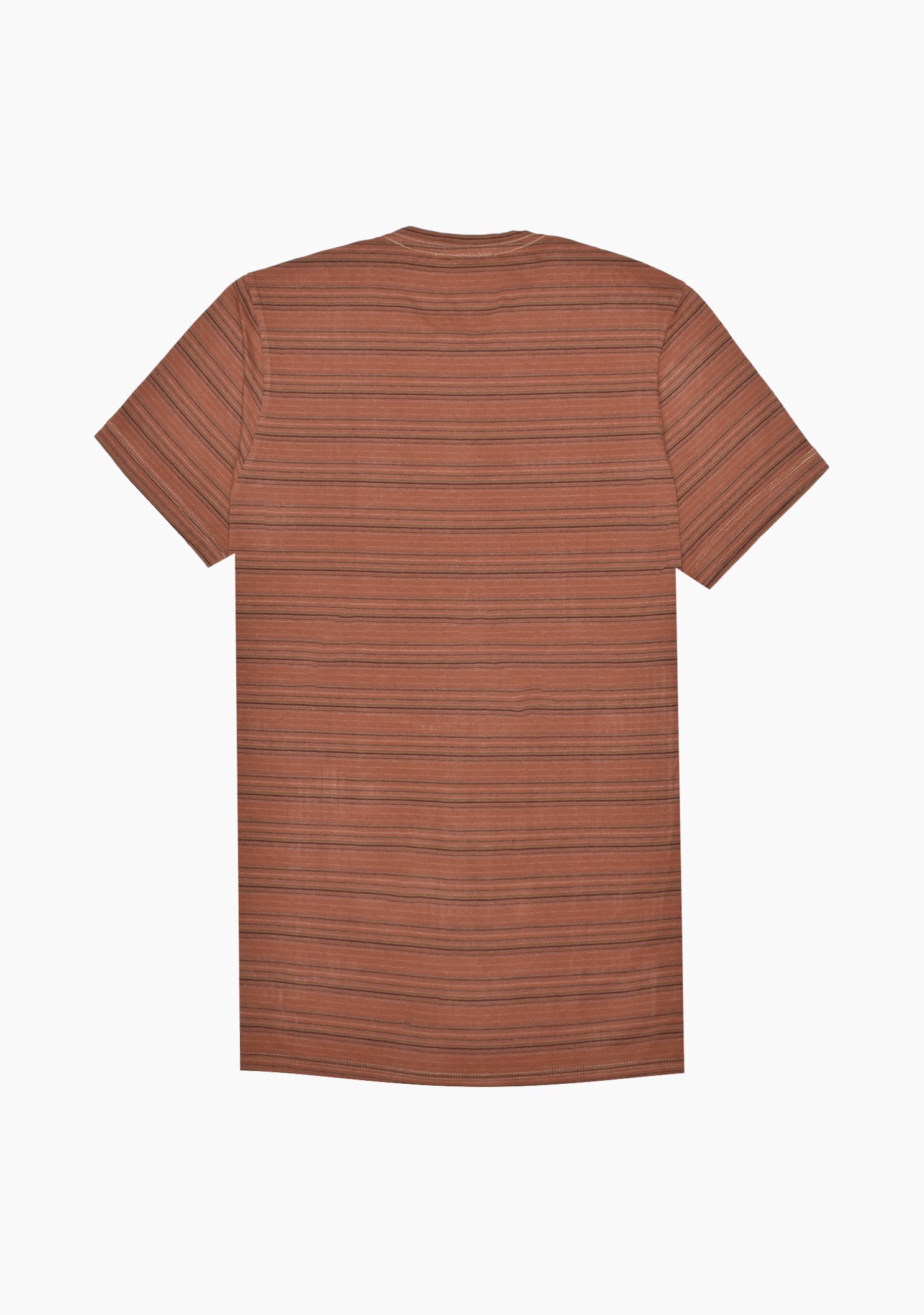 Playera Billie Lineas Del. Terracota Verde - Negro