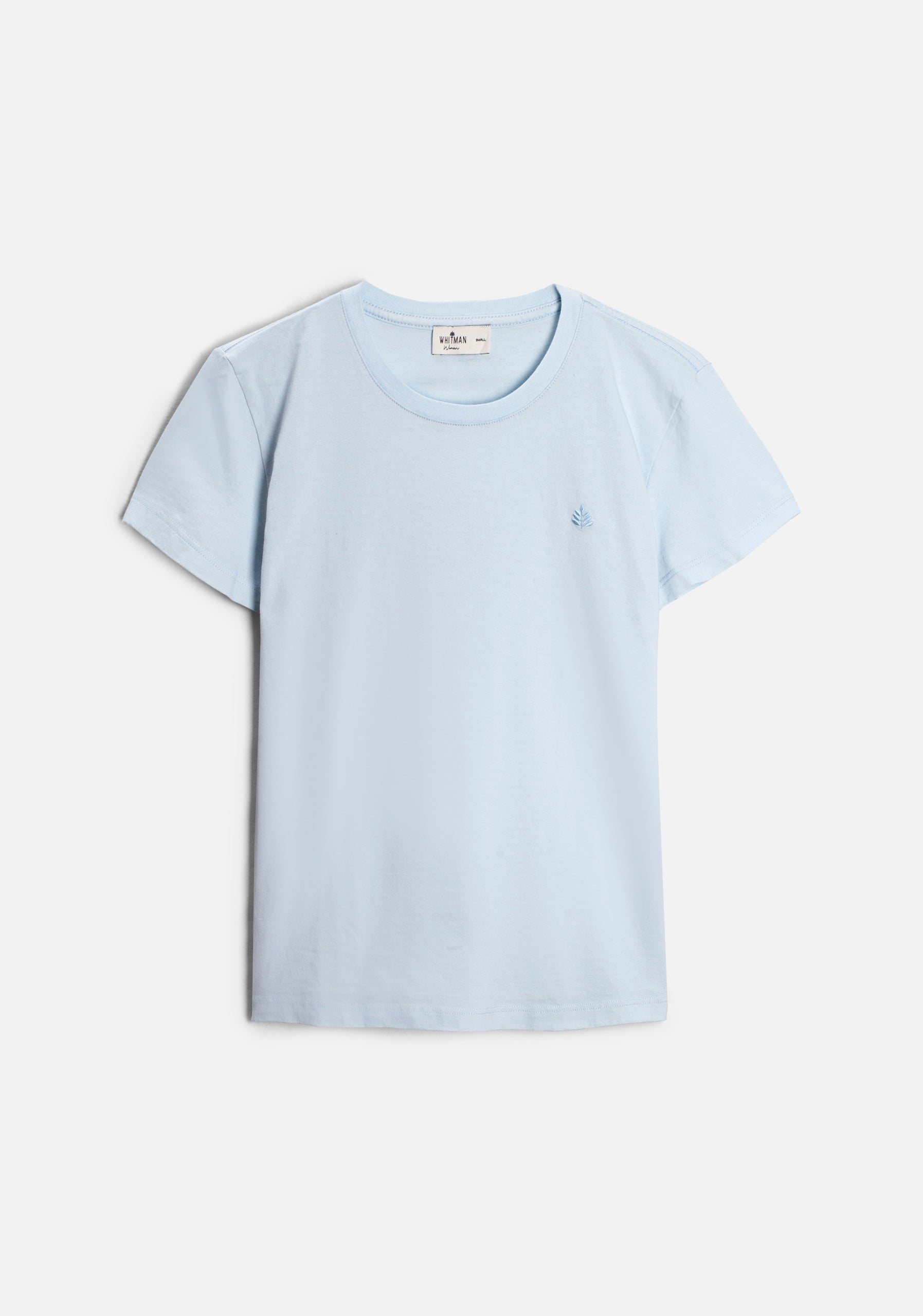 Playera M Unicolor CR L-Atn Azul Claro