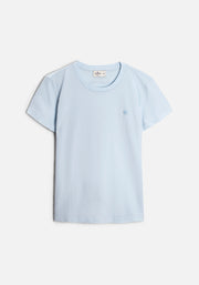 Playera M Unicolor CR L-Atn Azul Claro