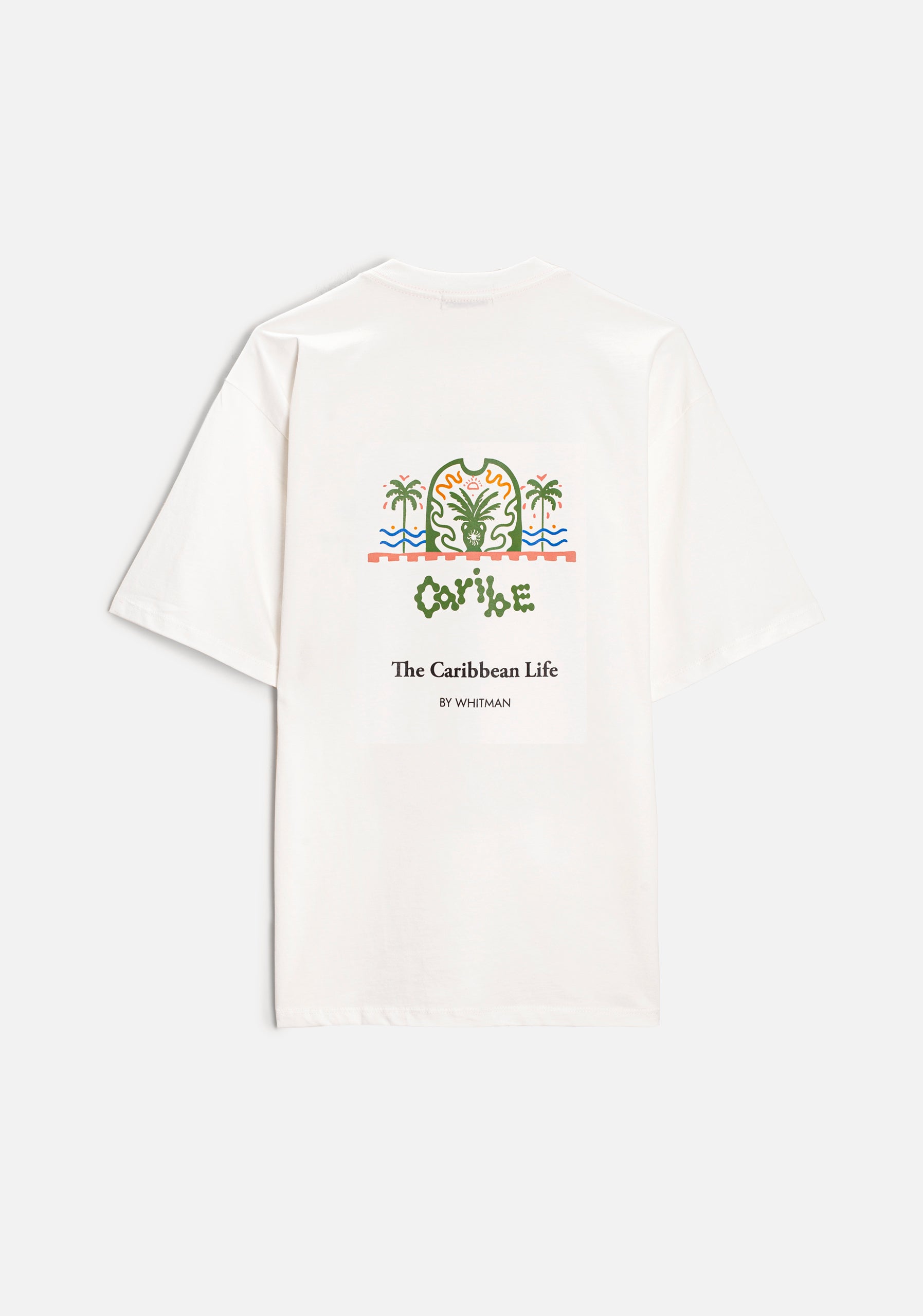Playera H Caribe Estampada Marfil