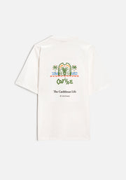 Playera H Caribe Estampada Marfil