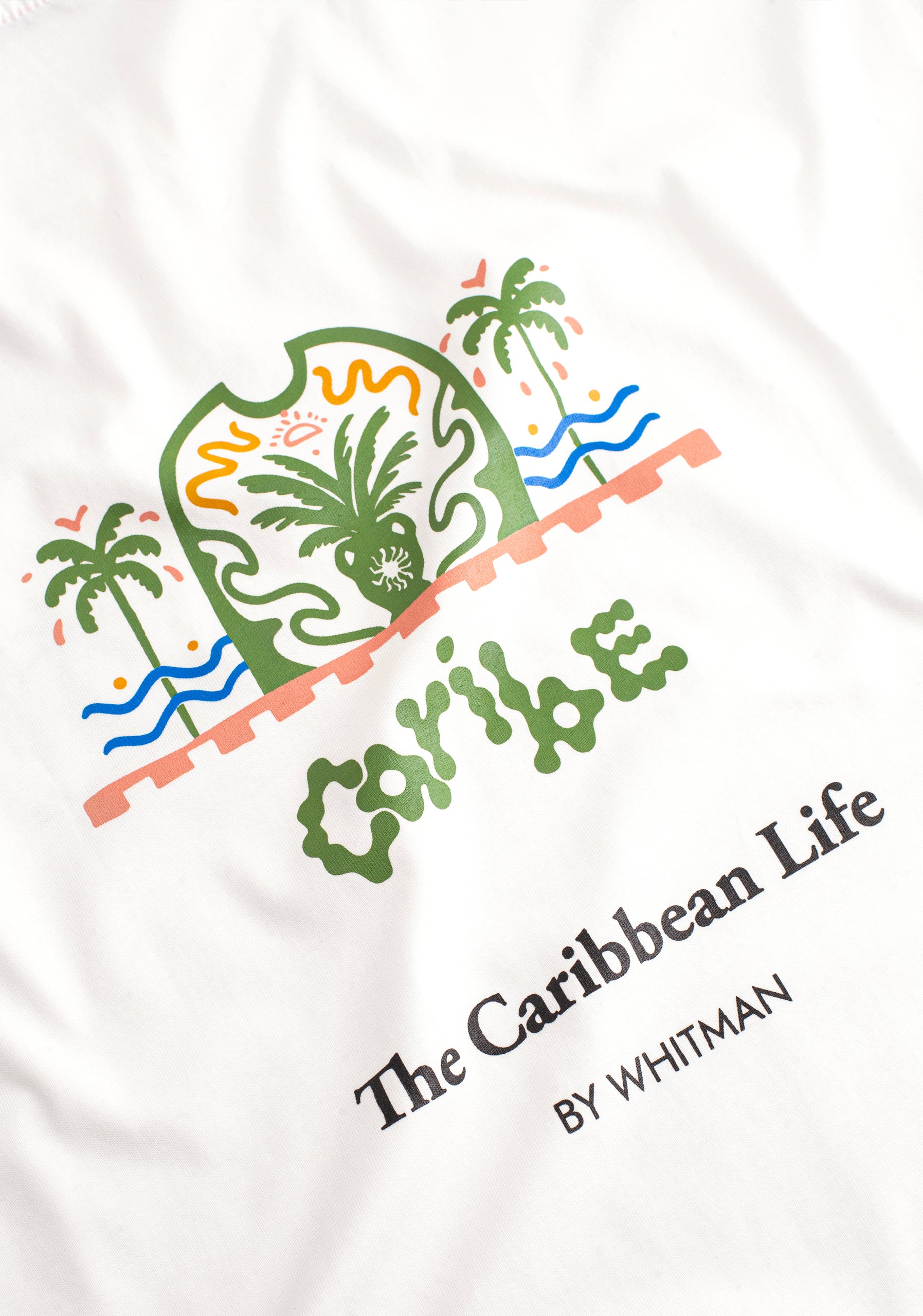 Playera H Caribe Estampada Marfil