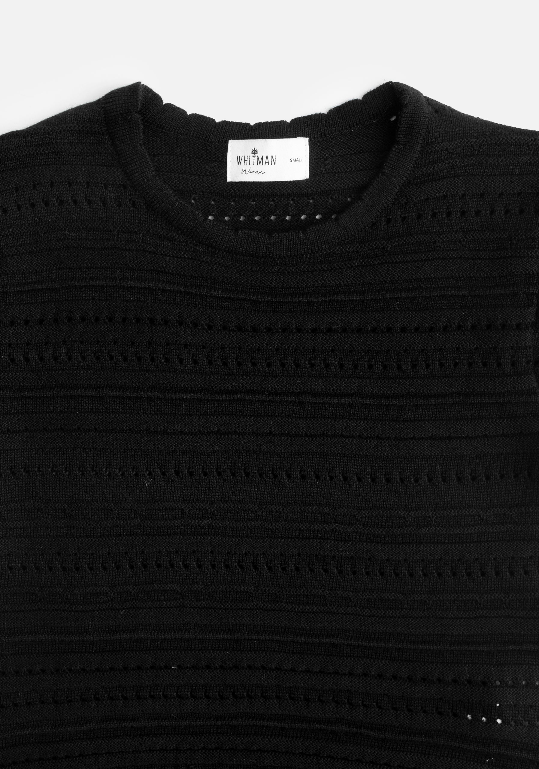 Playera Knit Odette negro