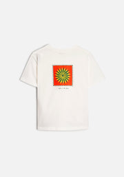 Playera M Garbo Estampado Marfil