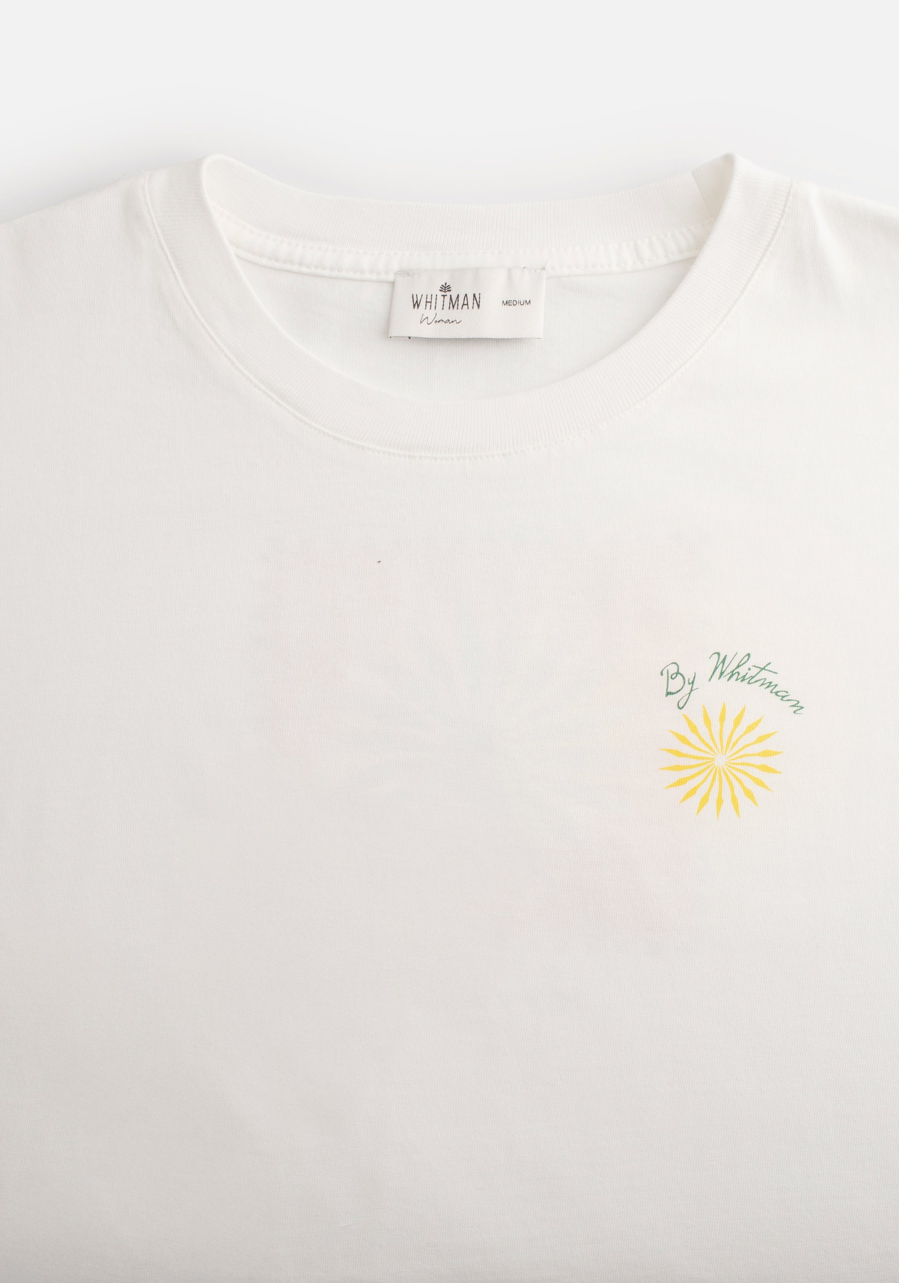 Playera M Garbo Estampado Marfil