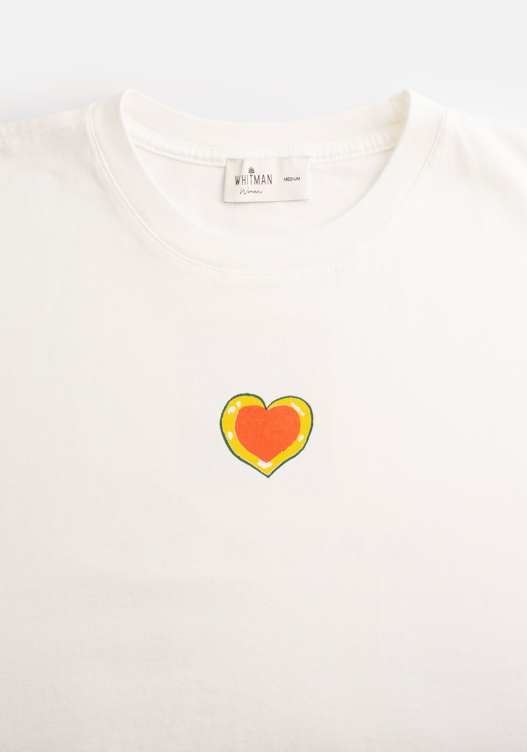 Playera M Garland Estampada Marfil