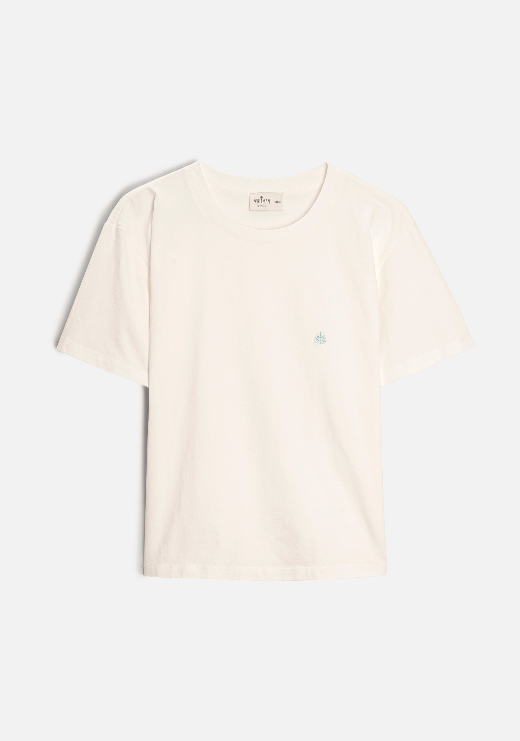 Playera M Unicolor CR L-Azc Marfil