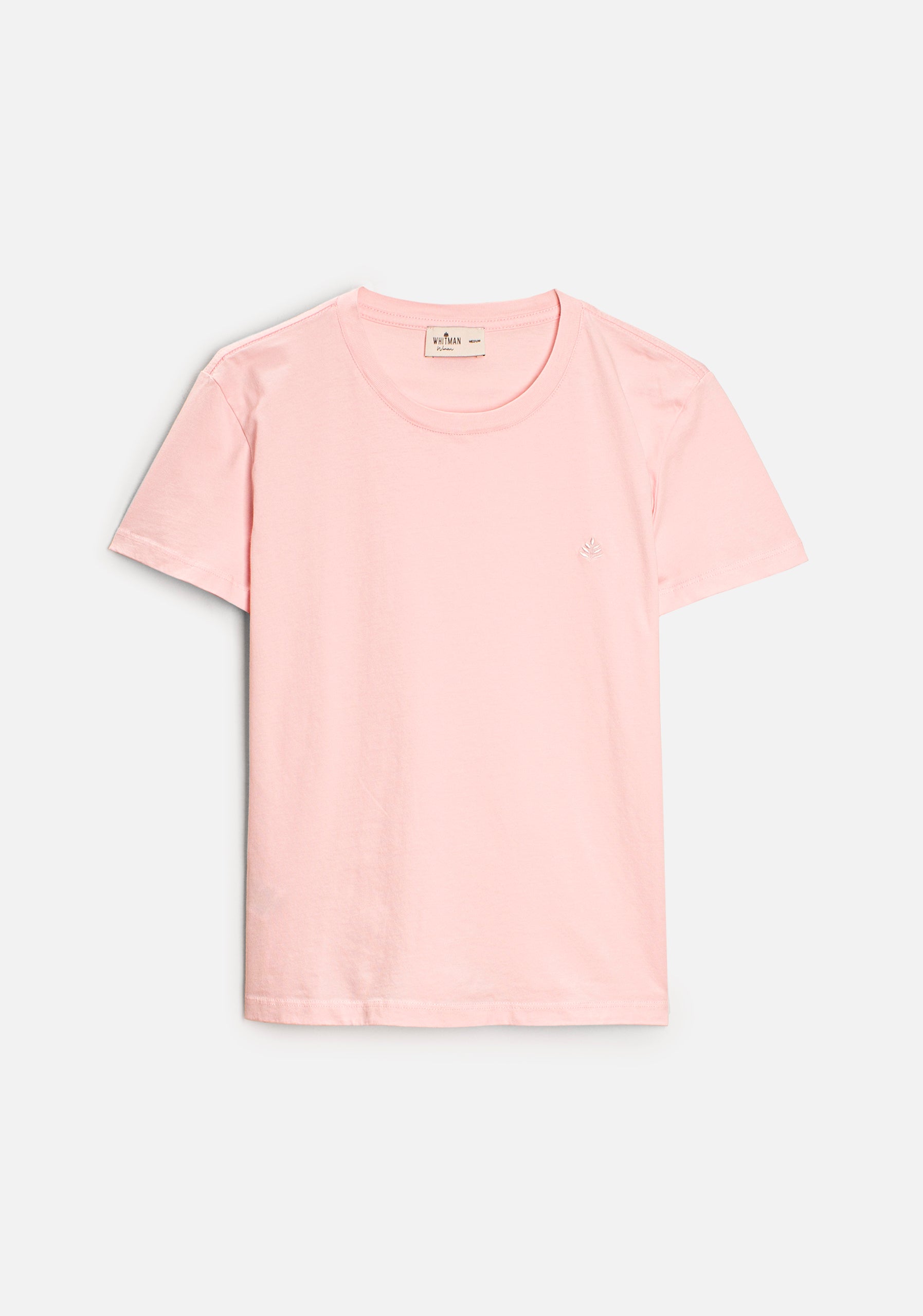 Playera M Unicolor CR L-Atn Rosada